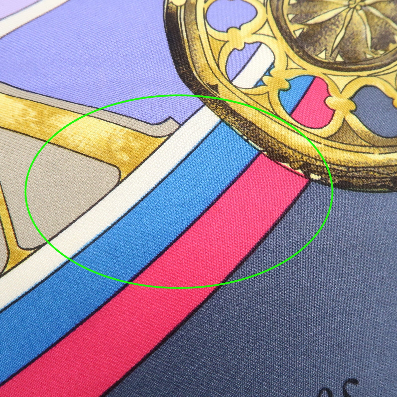 HERMES Carre90 Silk100% Parmi les fleurs je compte les heures Scarf