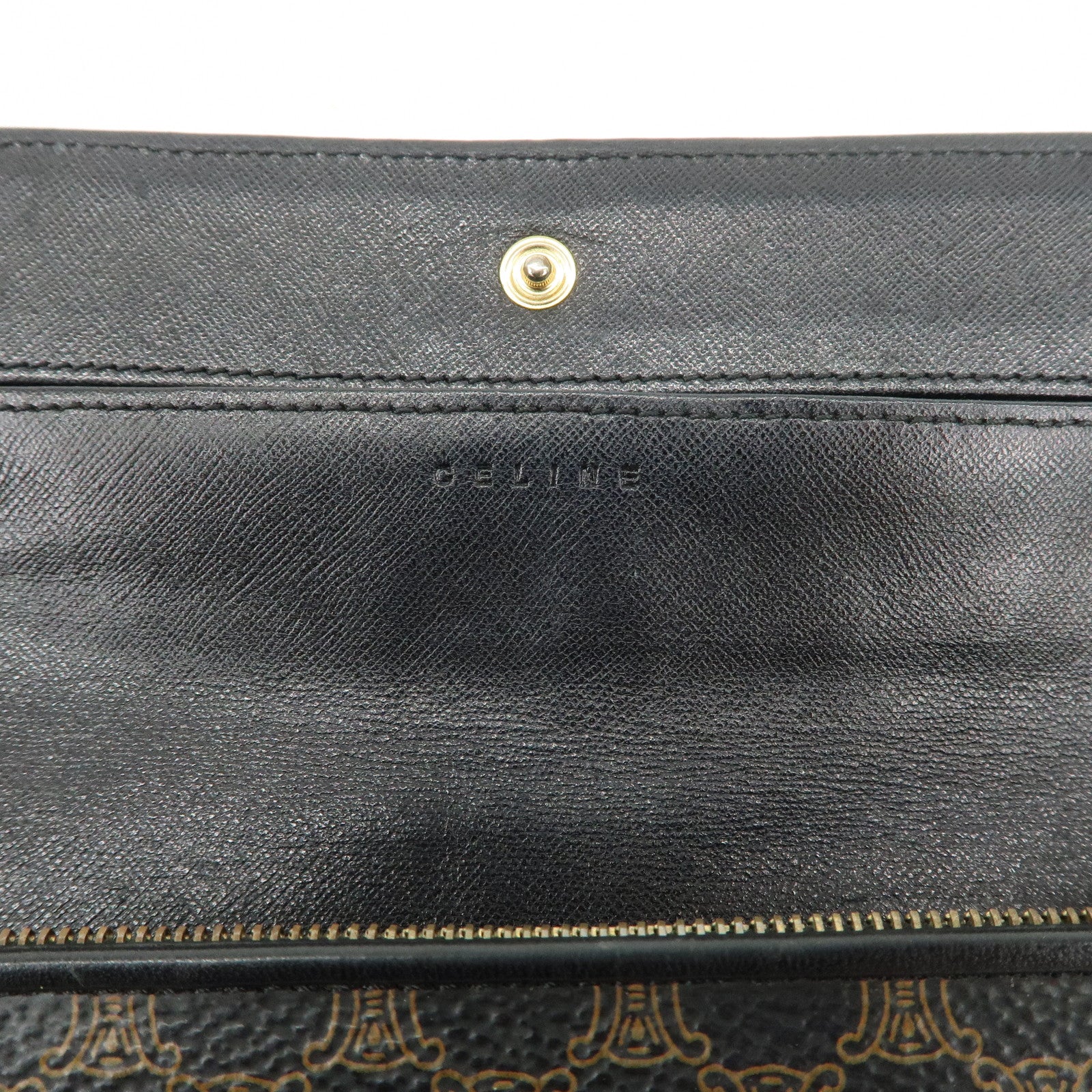 Celine Macadam Set of 2 PVC Long Wallet Brown Black
