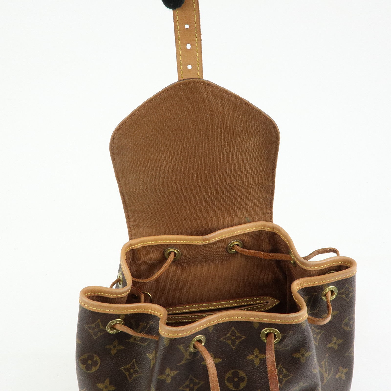 Louis Vuitton Monogram Montsouris MM Backpack Rucksack Brown M51136