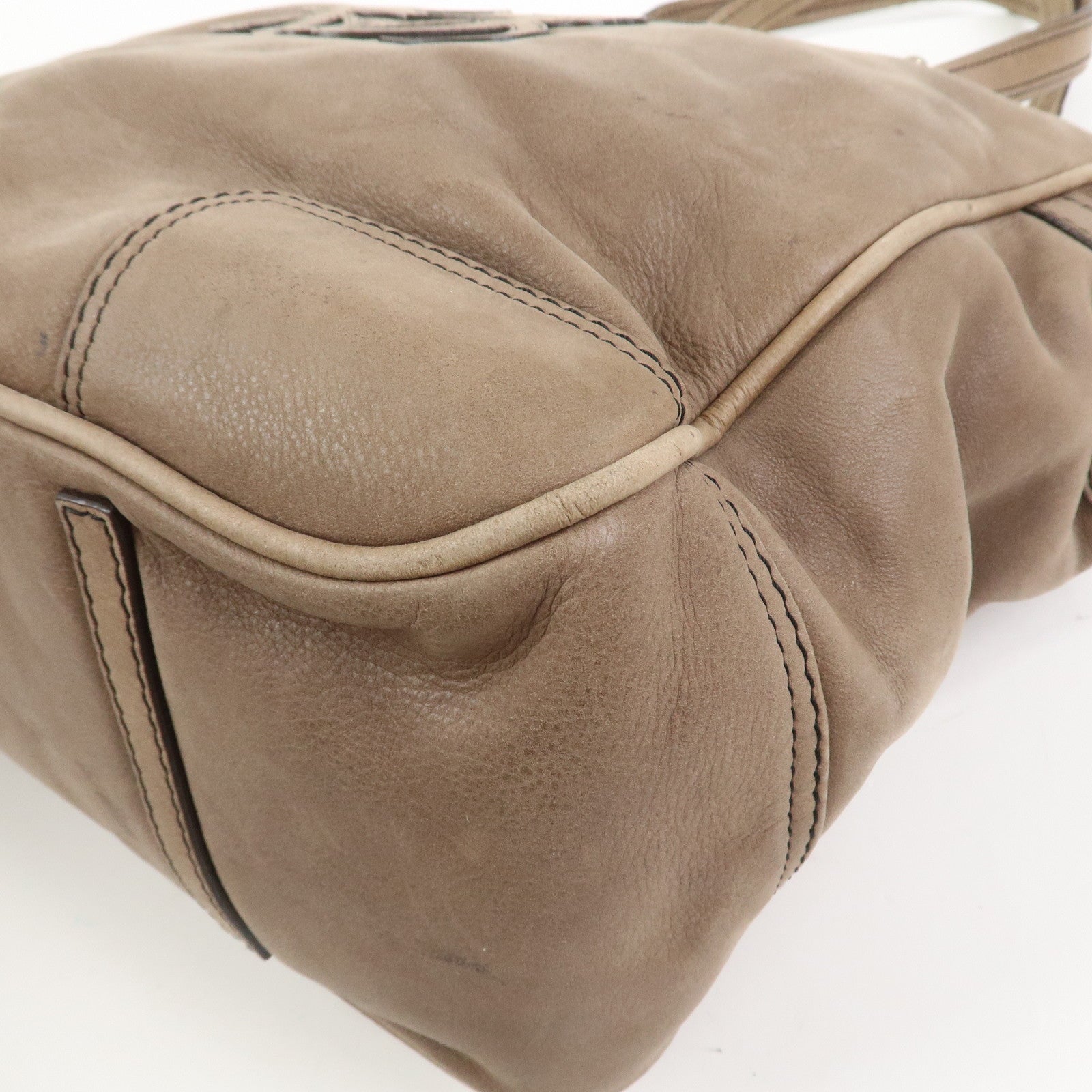 LOEWE Anagram Bolso Leather 2Way Bag Shoulder Bag Light Brown