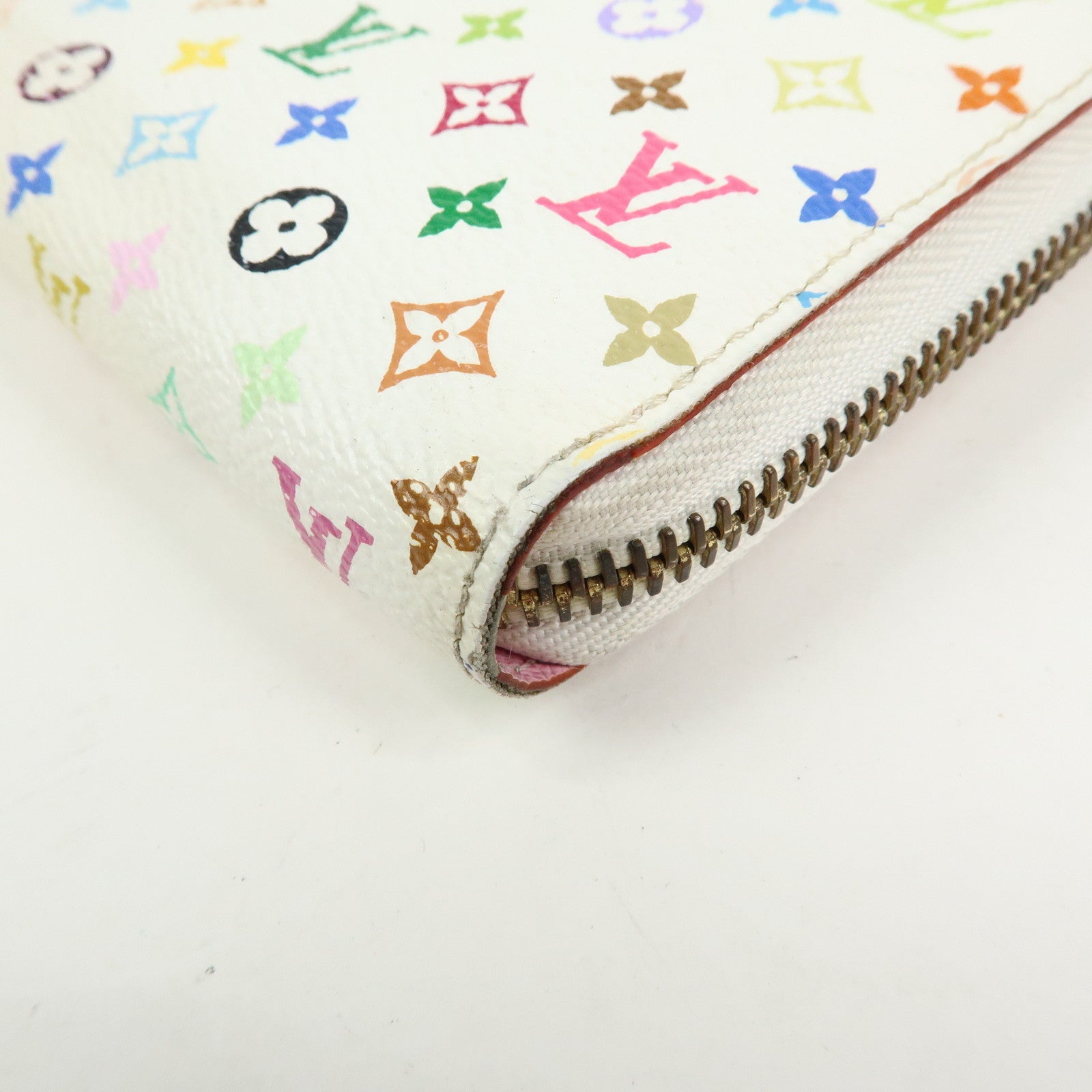 Louis Vuitton Monogram Multicolor Zippy Long Wallet Blanc M60241