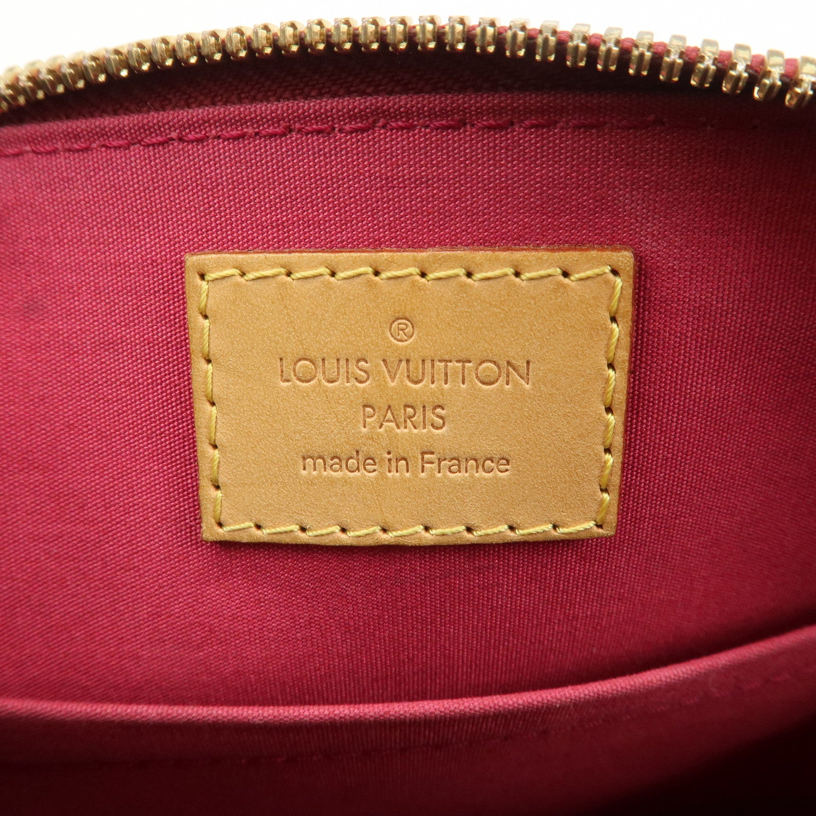 Louis Vuitton Monogram Vernis Alma BB 2Way Bag Rouge Grenade M91698