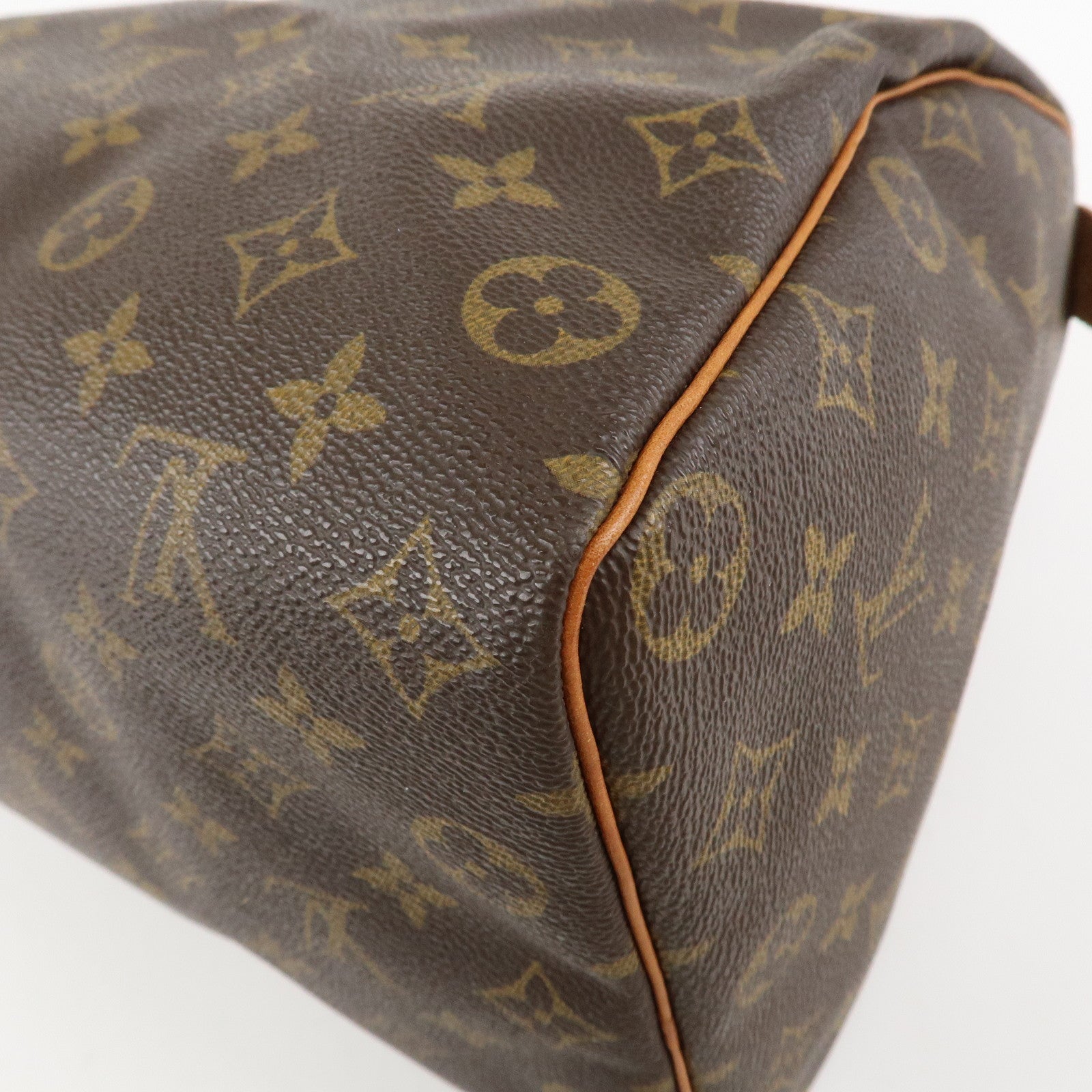 Louis Vuitton Monogram Speedy 35 Hand Bag Boston Bag Brown M41524