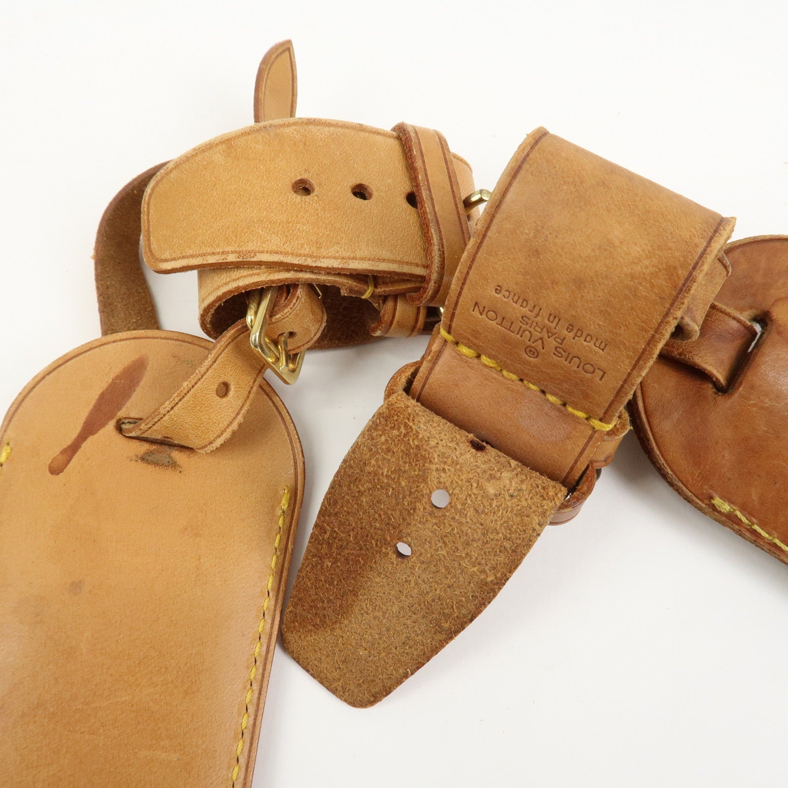 Louis Vuitton Set Of 20 Leather Name Tag & Poignet