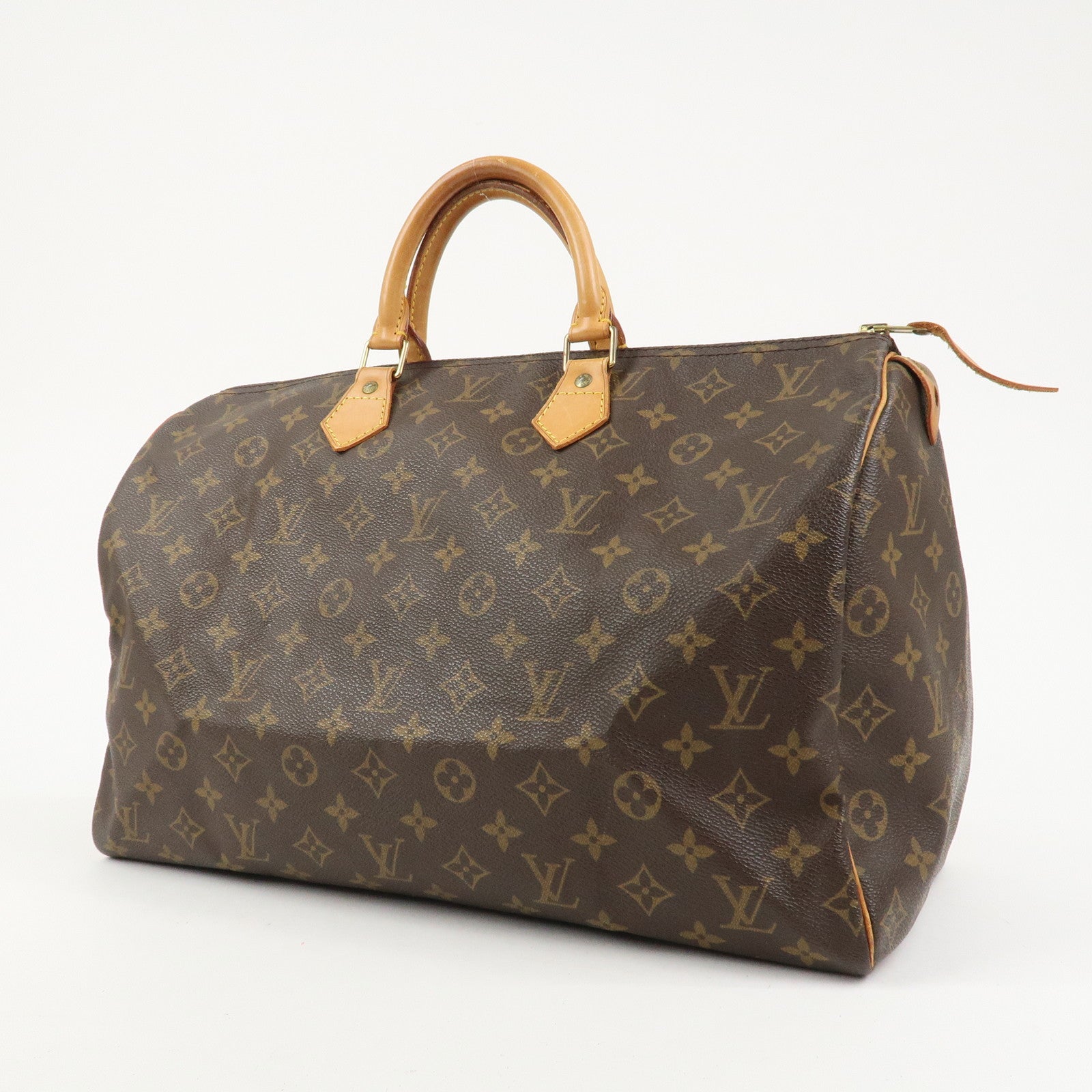 Louis Vuitton Monogram Speedy 40 Hand Bag Boston Bag Brown M41522