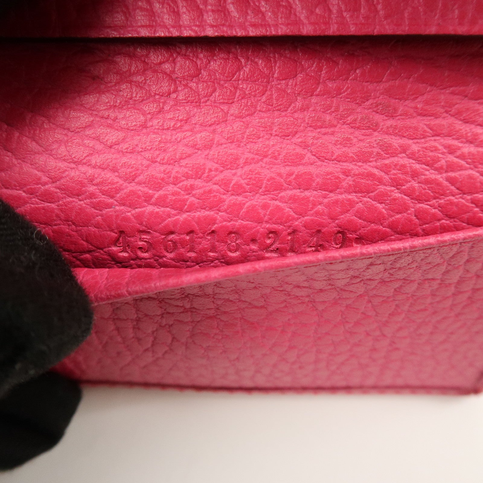 GUCCI GG Marmont Leather 6 Rings Key Case Key Holder Pink 456118