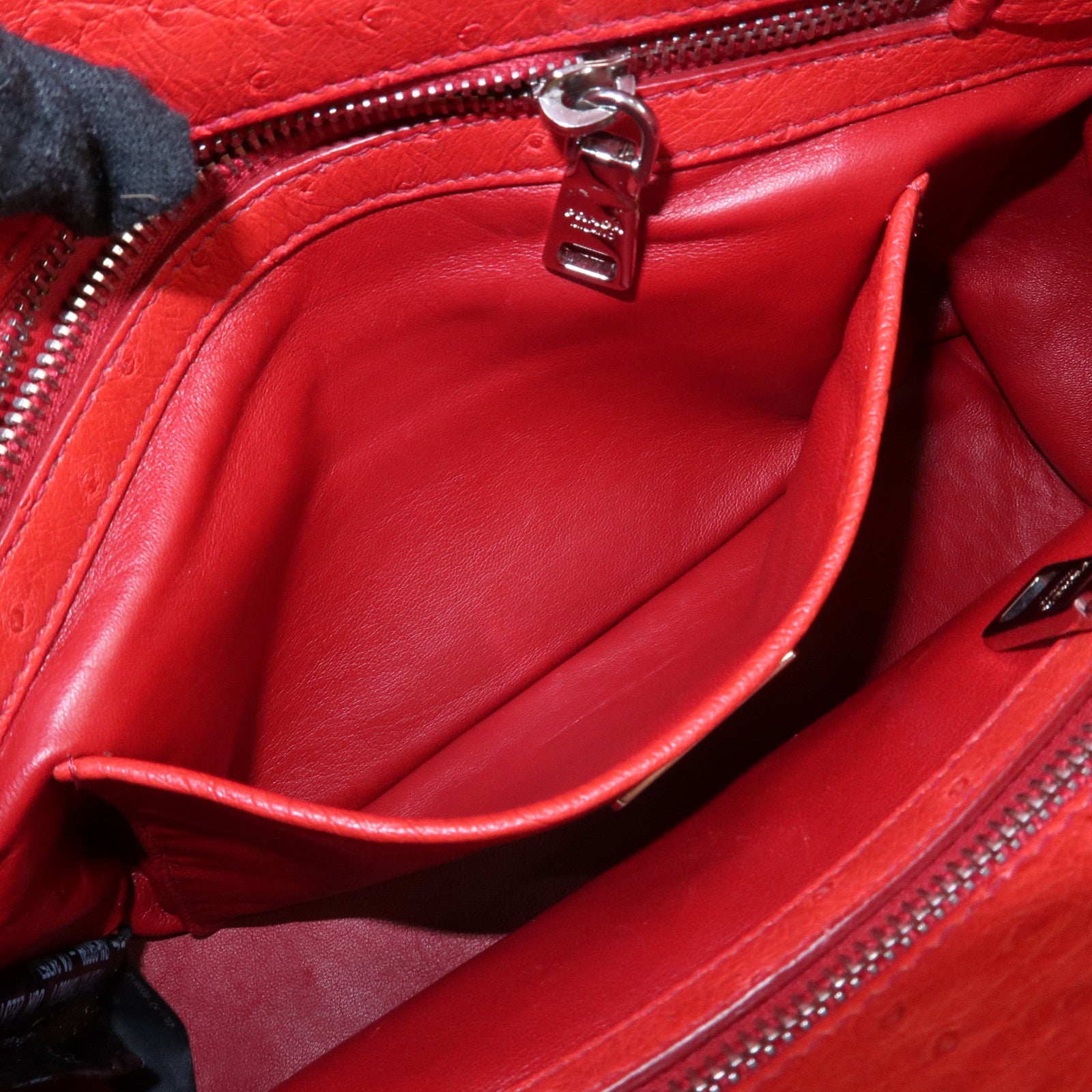 PRADA Galleria Triangle Logo Unborn Calf Leather 2Way Bag 1BA863 Used