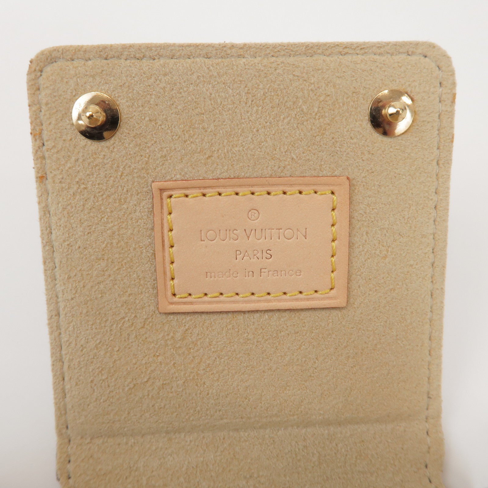 Louis Vuitton Monogram Set of 2 Necklace Case Jewelry Case Brown