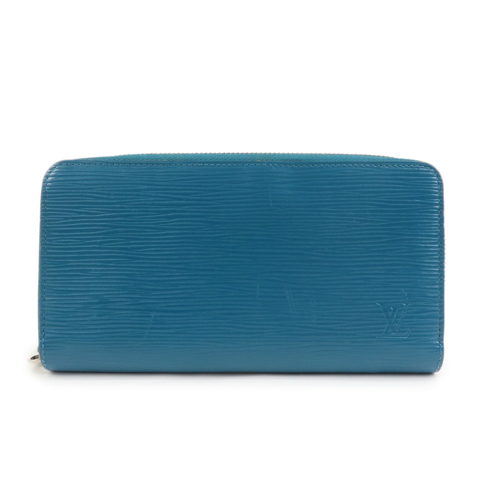 Louis Vuitton Epi Leather Zippy Long Wallet Cyan Blue M60311