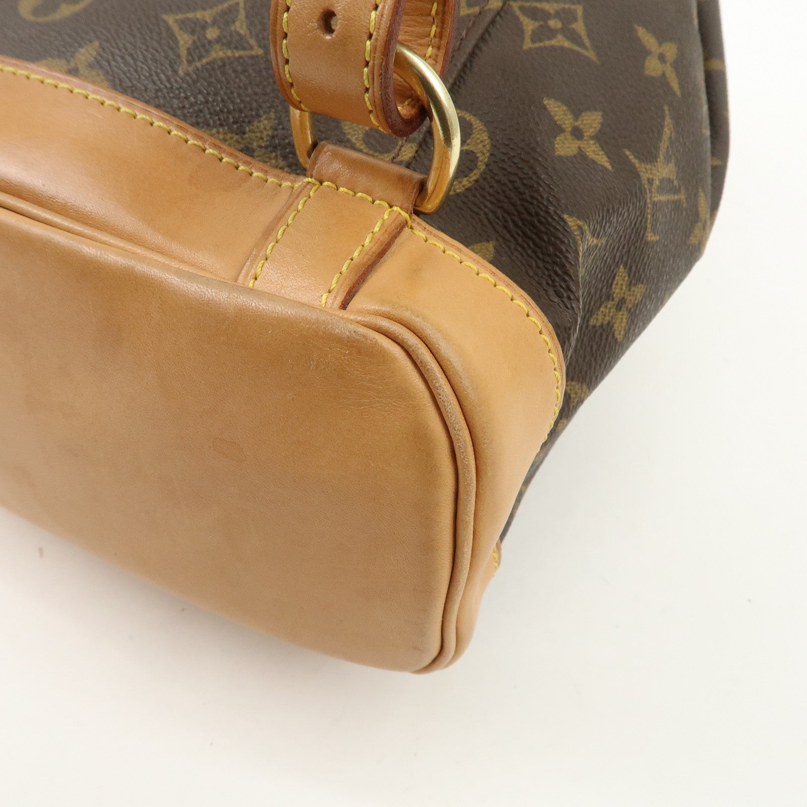 Louis Vuitton Monogram Montsouris MM Back Pack Brown M51136 Used