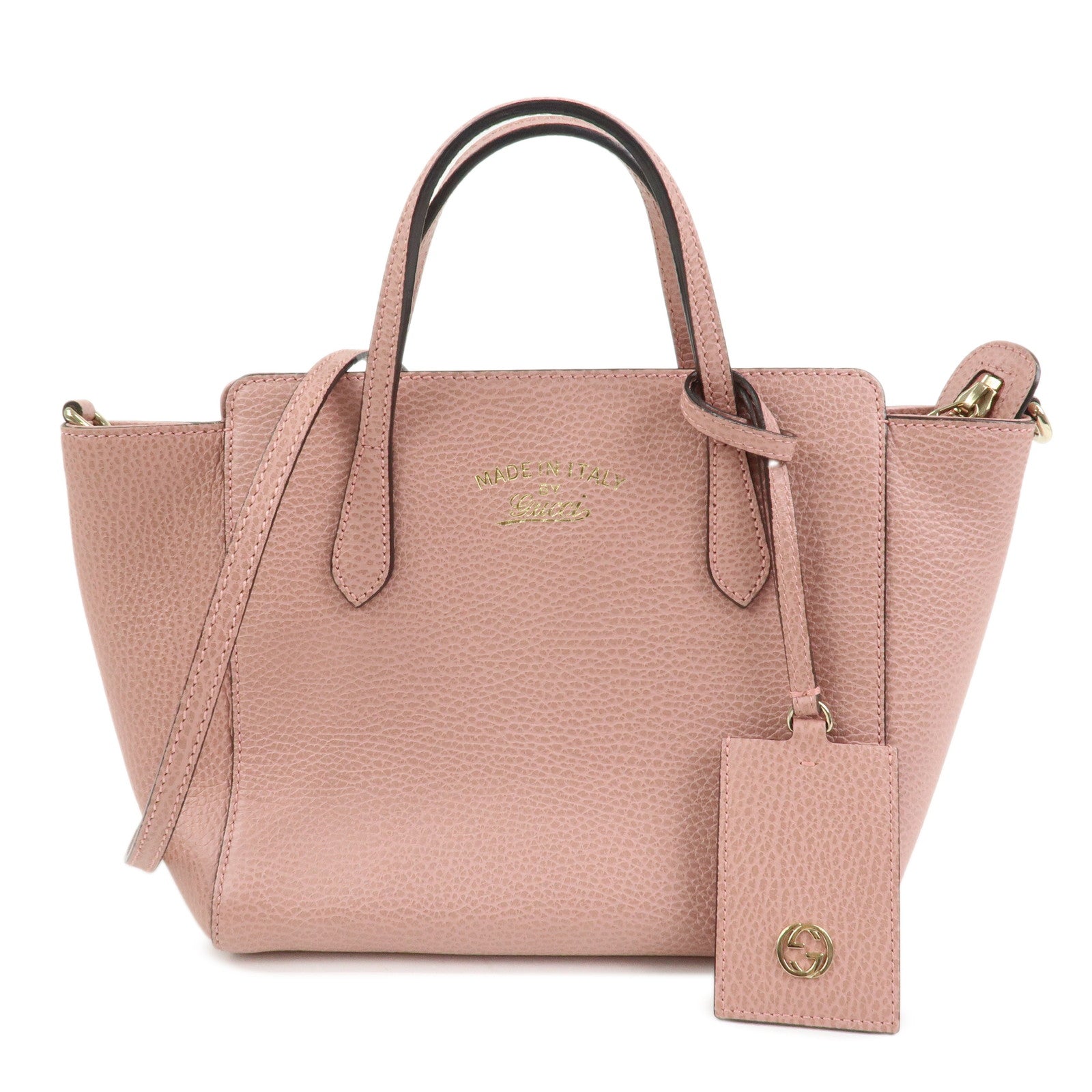 GUCCI Swing Mini 2Way Bag Hand Bag Shoulder Bag Pink 368827