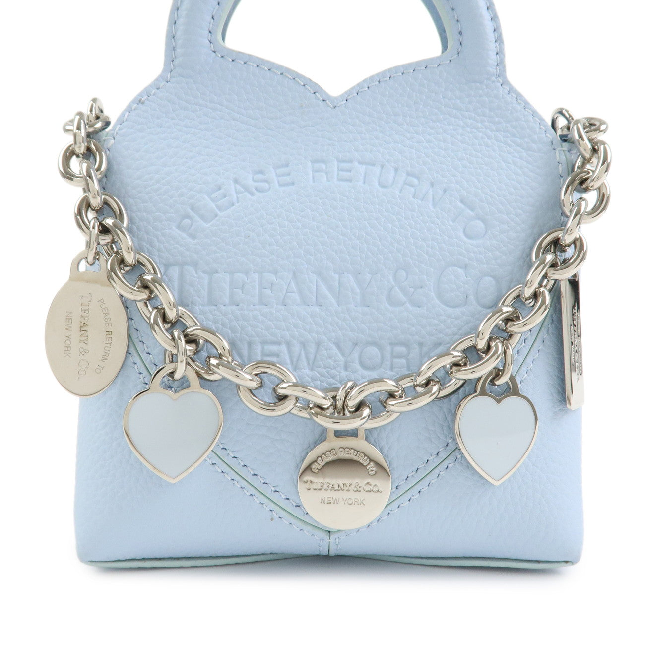 Tiffany & Co Return to Tiffany Leather Mini 2Way Bag Light Blue