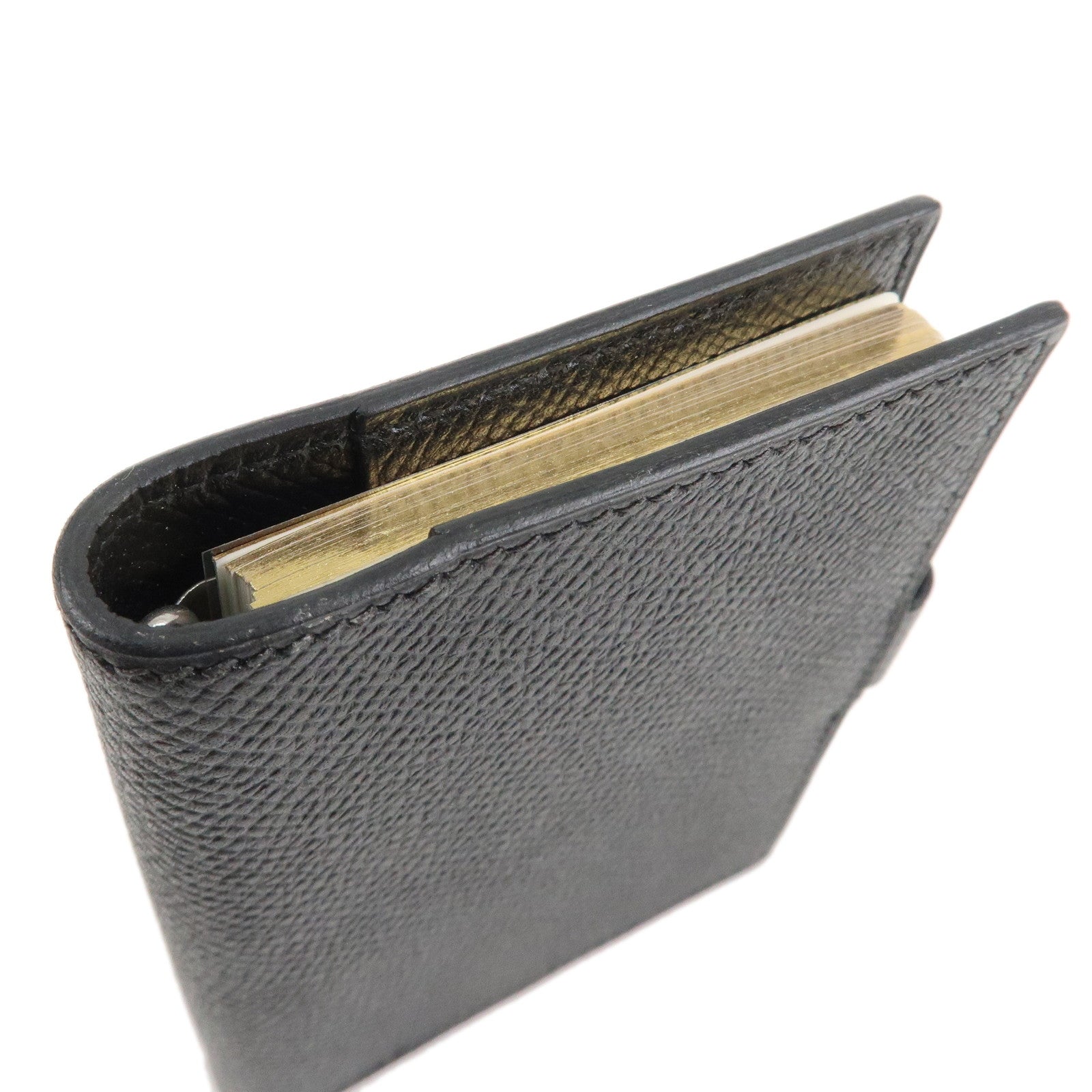 HERMES Agenda PM Epsom Leather Planner Cover Black Used