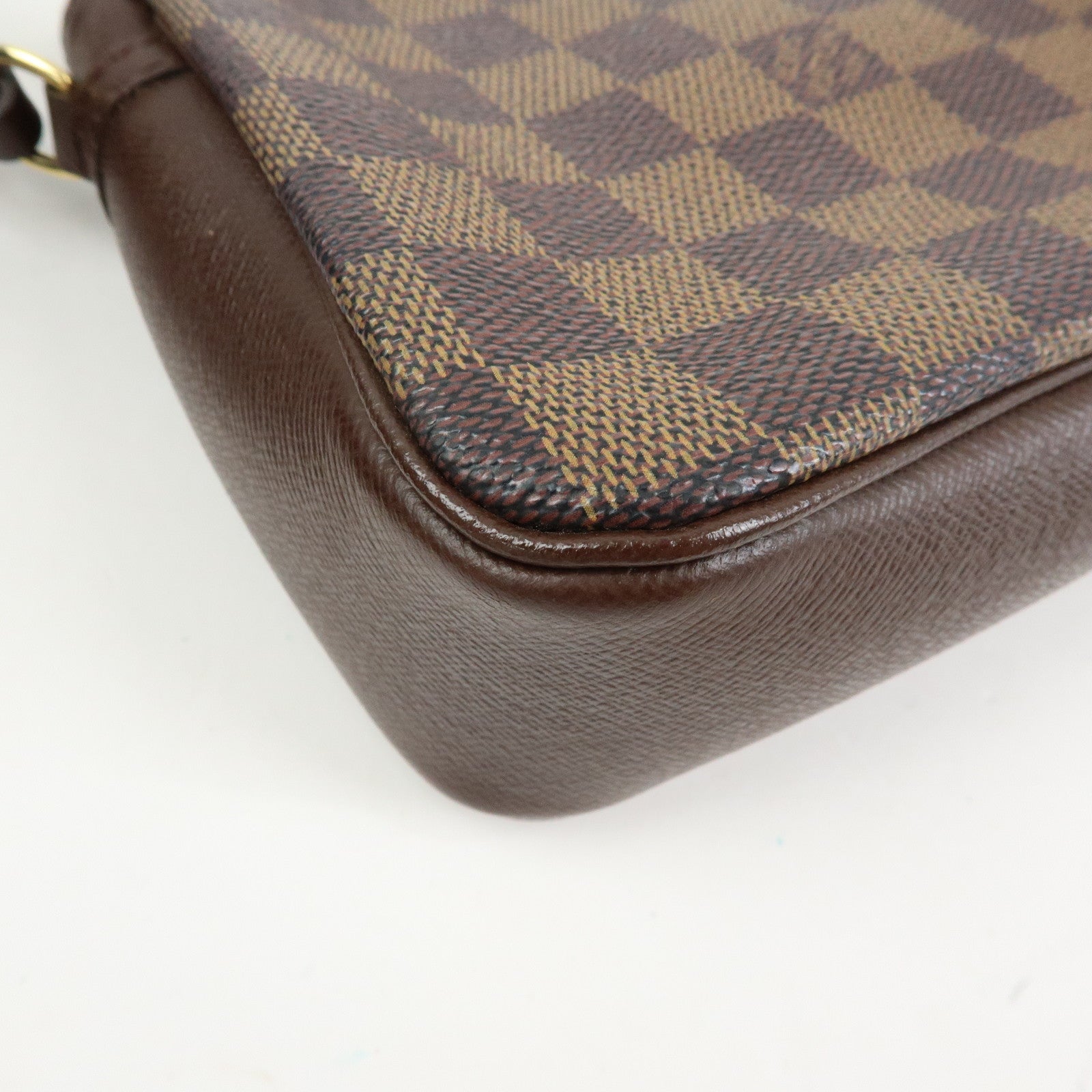 Louis Vuitton Damier Trousse Makeup Accessory Pouch Brown N51982
