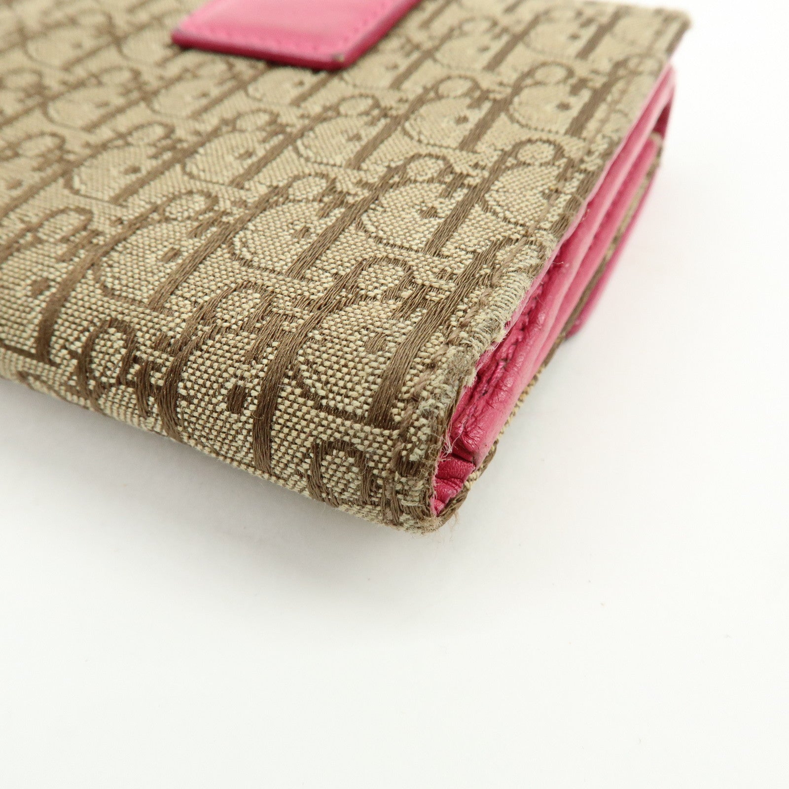 Christian Dior Street Chic Trotter Jaquard Canvas Leather Wallet