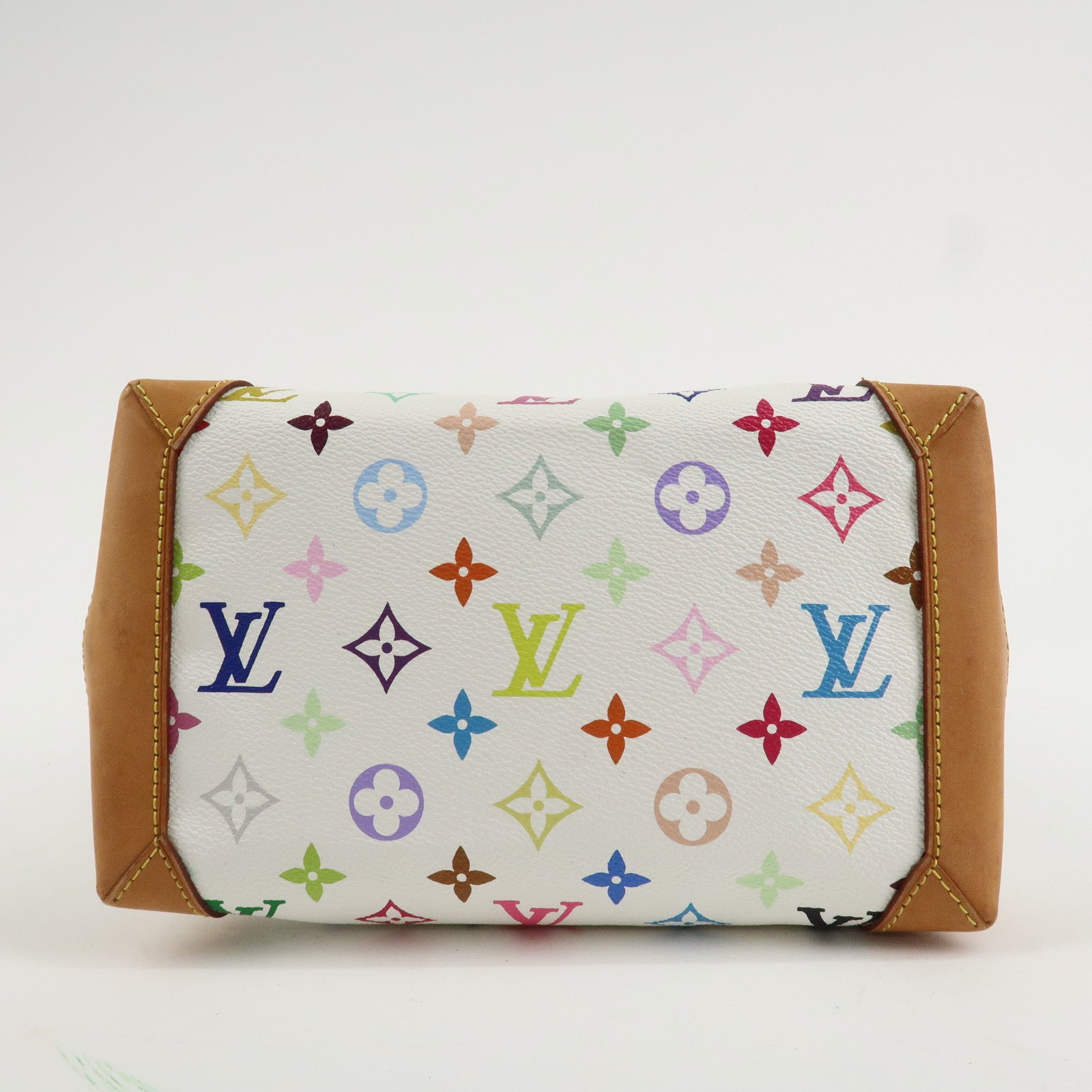 Louis Vuitton Monogram Multicolor Audra Hand Bag Blanc M40047 Used
