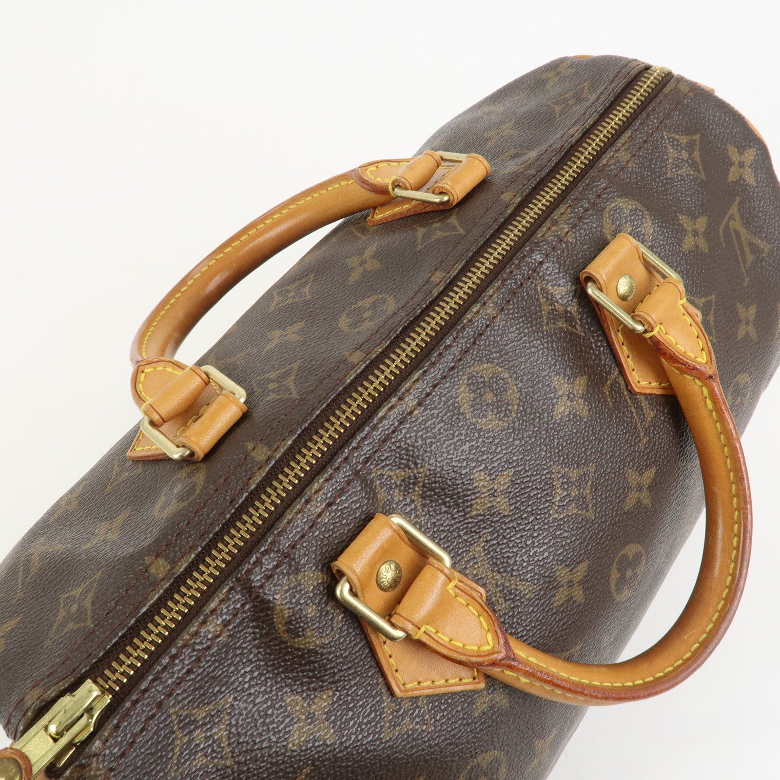 Louis Vuitton Monogram Speedy 30 Boston Bag Hand Bag Brown M41526
