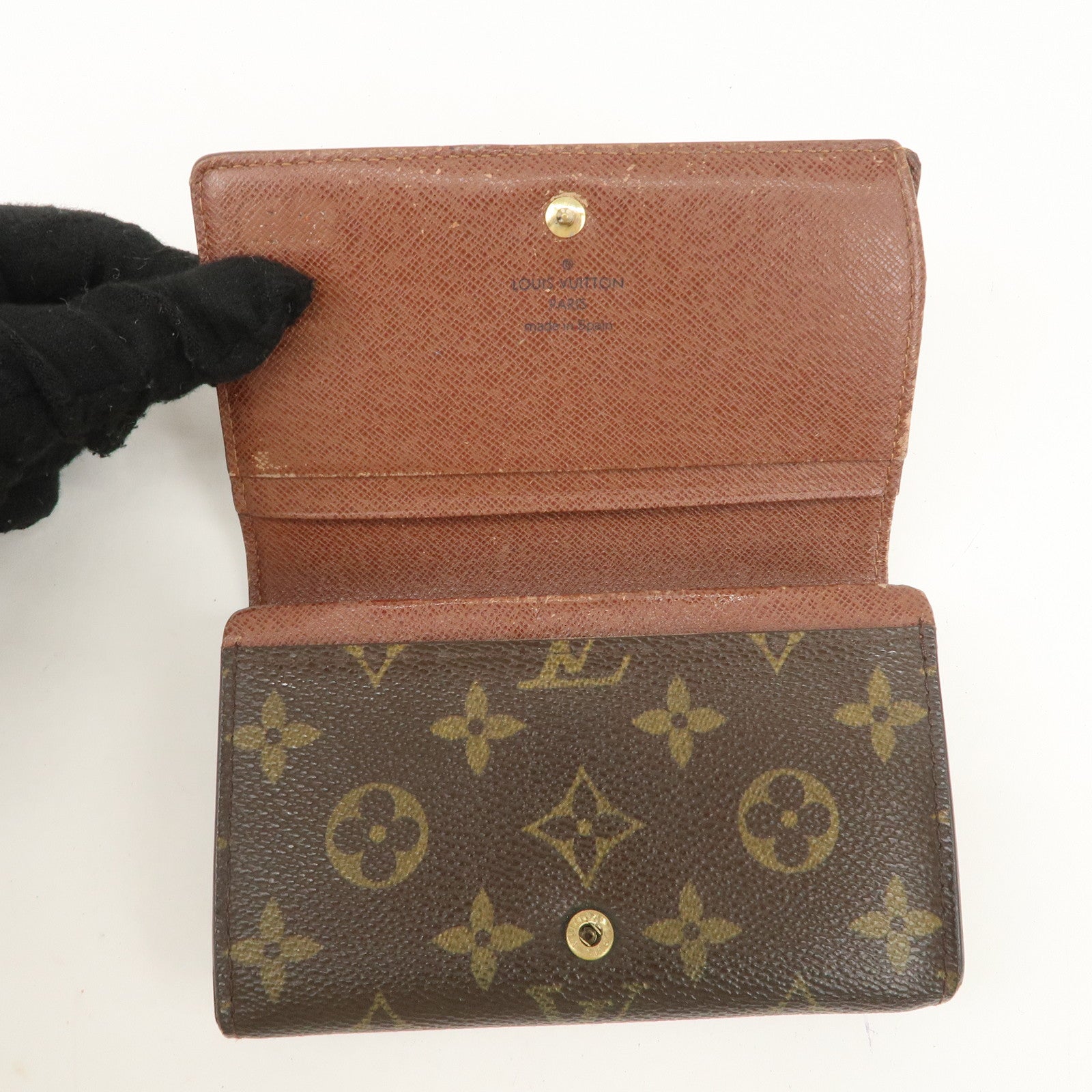 Louis Vuitton Set of 2 Monogram Wallet M61652 M61730 Used