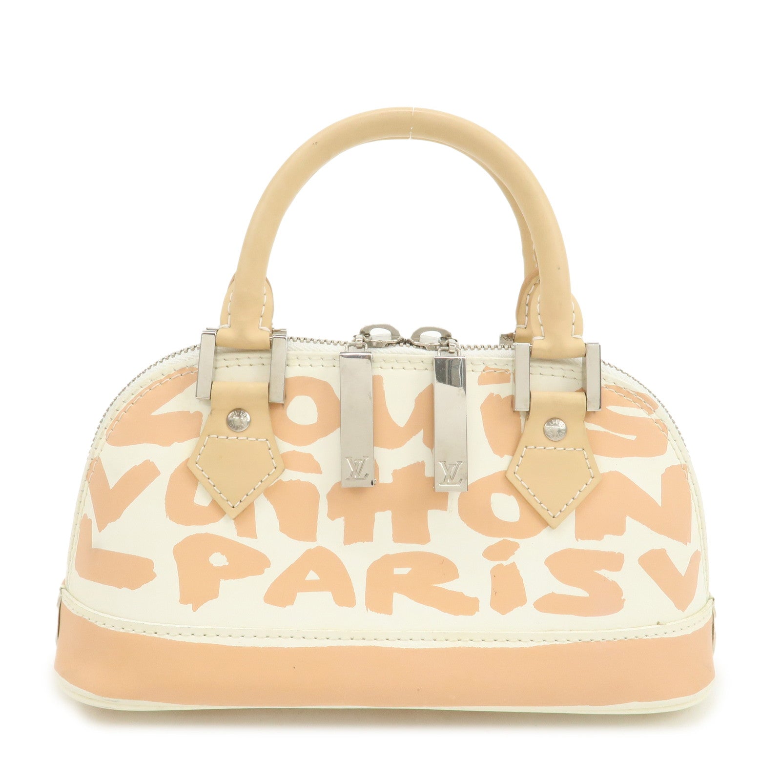 Louis Vuitton Monogram Graffiti Alma PM Hand Bag Beige Ivory M92178
