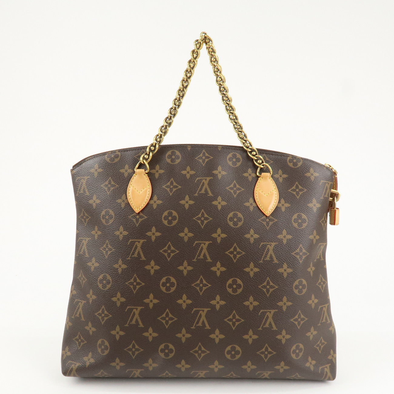 Louis Vuitton Monogram LockIt Chain Hand Bag Brown M40989 Used