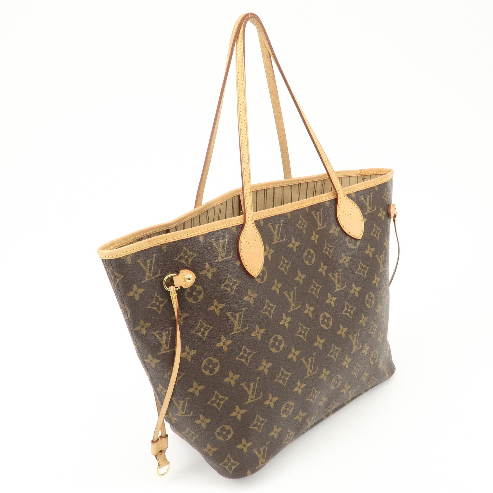 Louis Vuitton Monogram Neverfull MM Tote Bag Brown M40156 Used