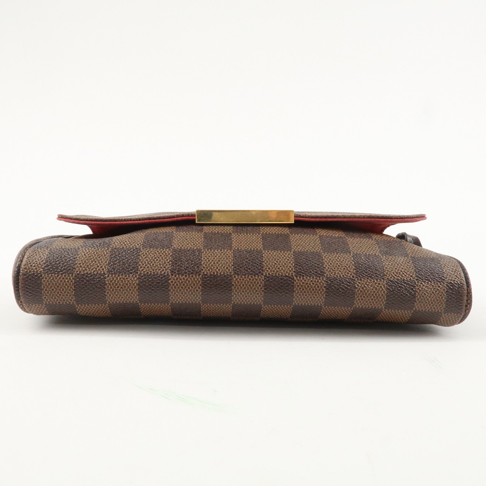 Louis Vuitton Damier Favorite MM Canvas Leather Shoulder Bag FL4126 Used