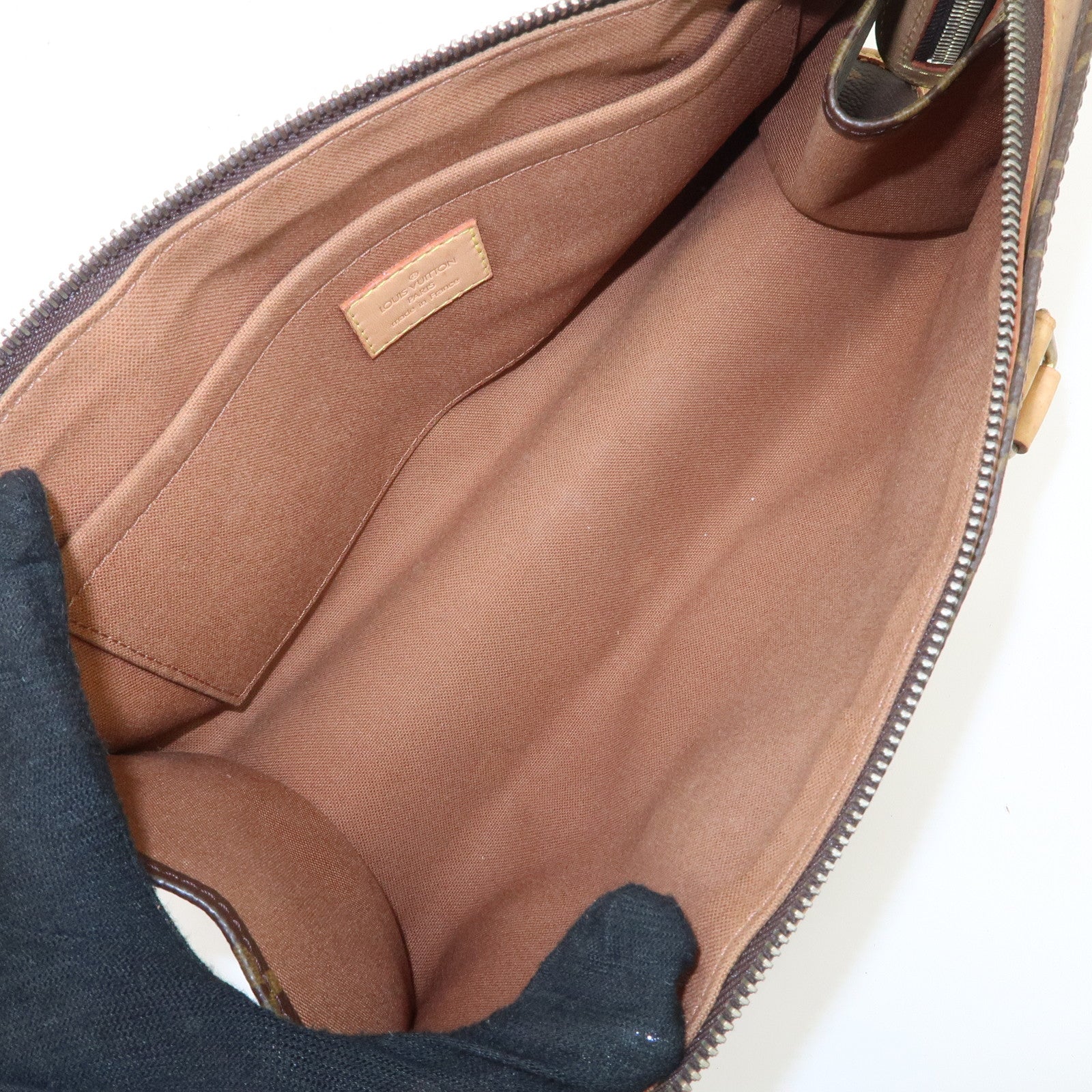 Louis Vuitton Monogram Popincourt Hand Bag Brown M40009 Used