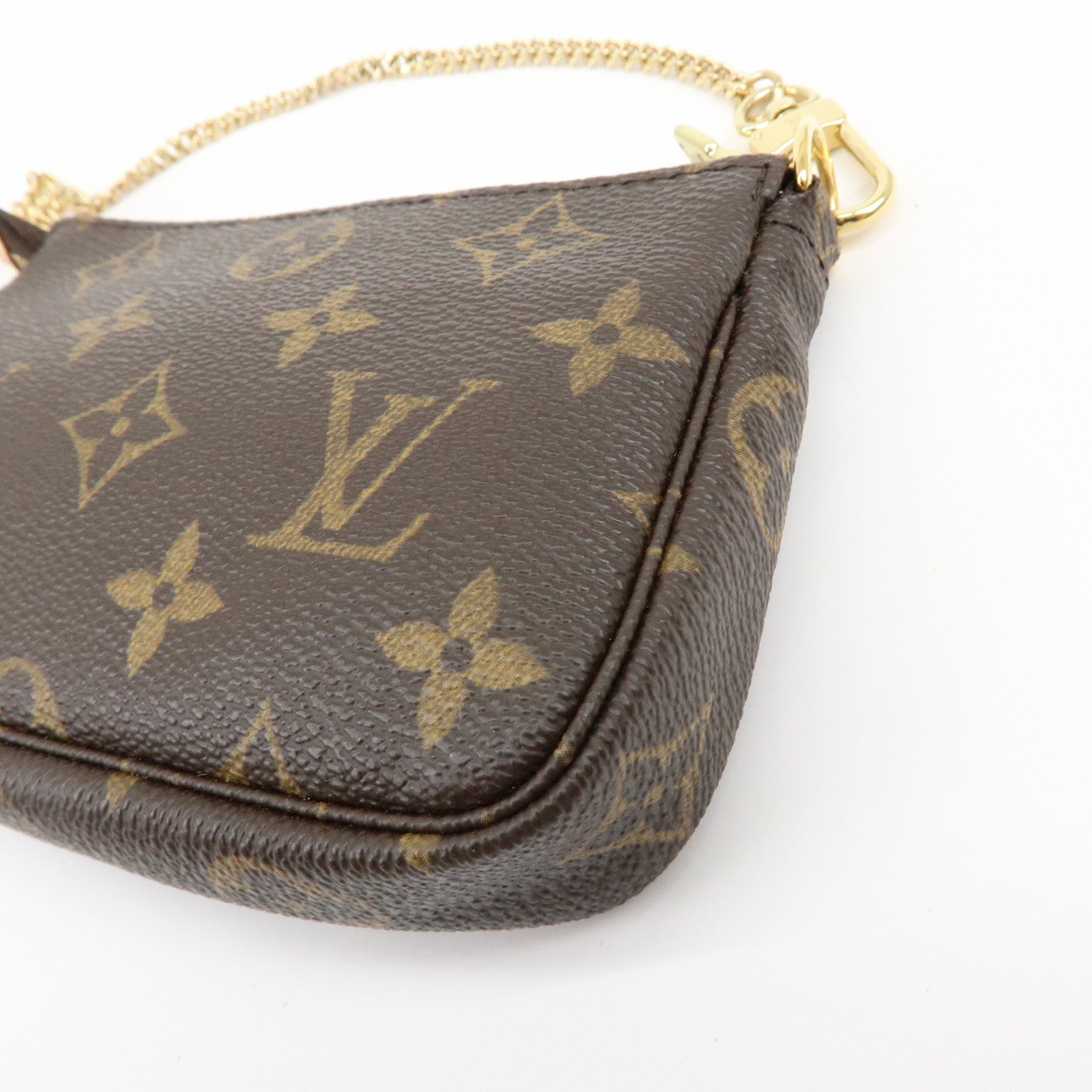Louis Vuitton Monogram Mini Pochette Accessoires Hand Bag M58009