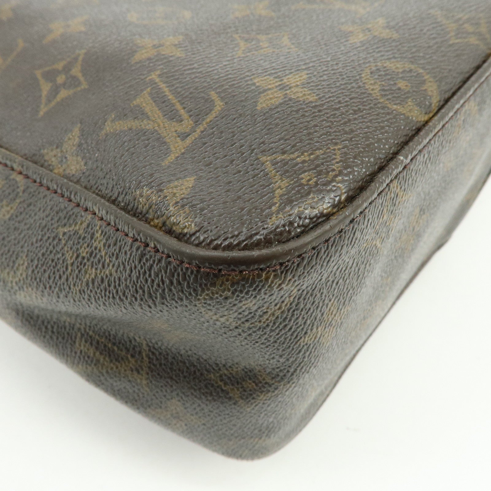 Louis Vuitton Monogram Looping GM Canvas Shoulder Bag Brown M51145