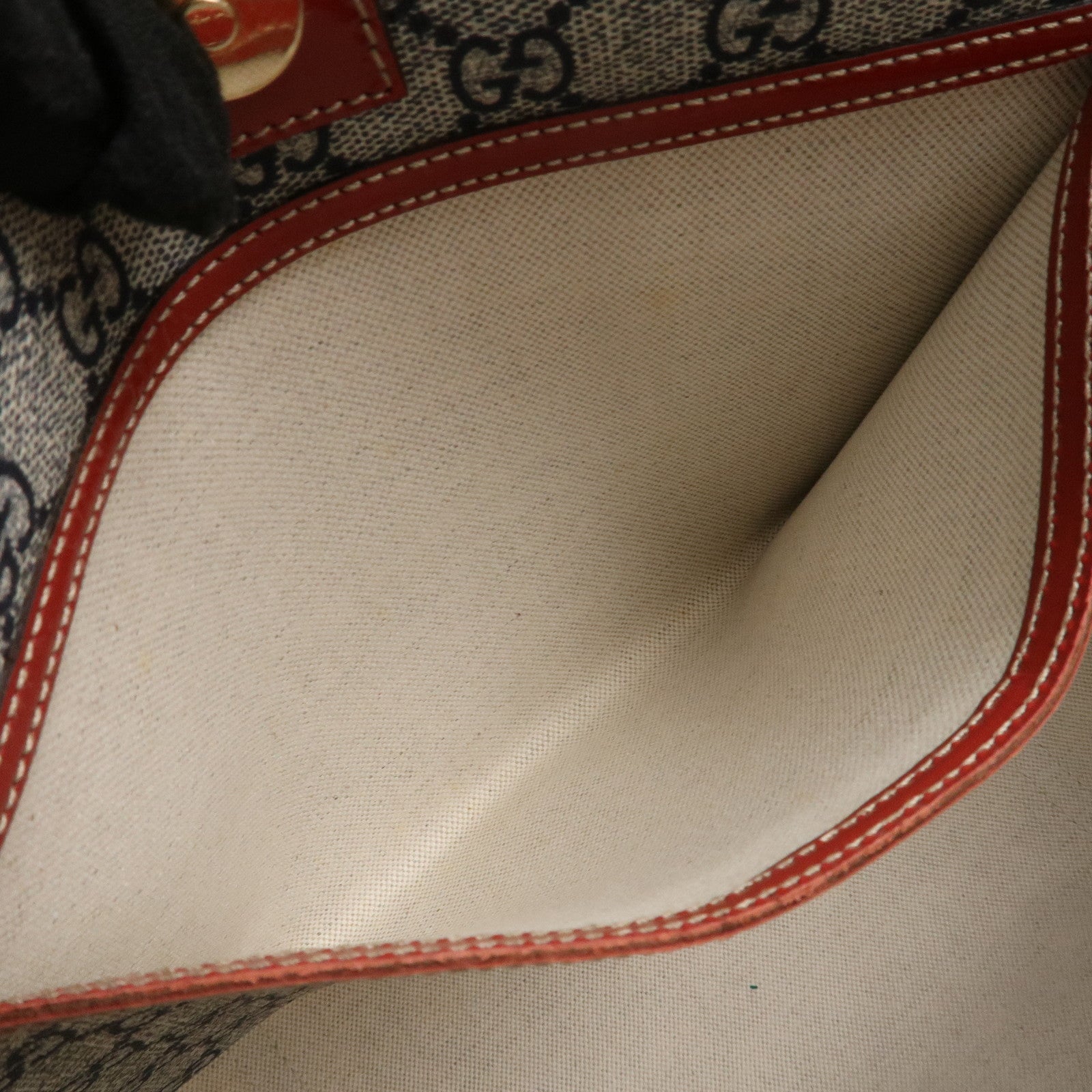 GUCCI JOY Collection GG Supreme PVC Patent Leather Tote Bag 197953