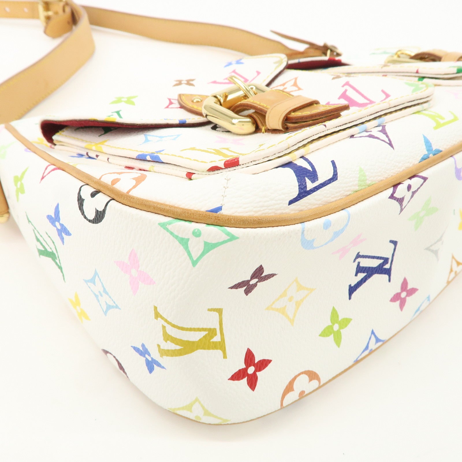 Louis Vuitton Monogram Multicolor Lodge GM Shoulder Bag Branc M40051
