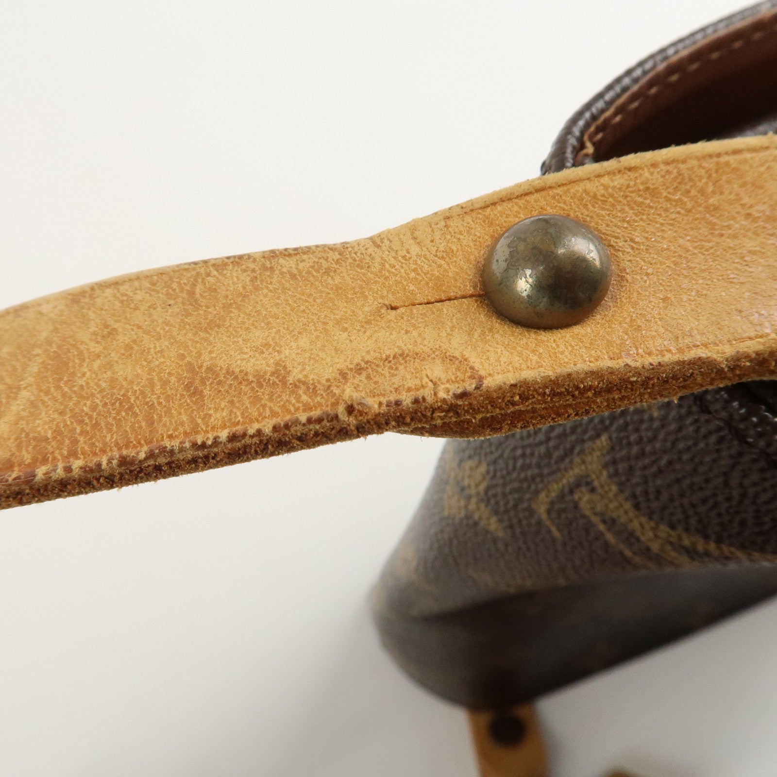 Louis Vuitton Monogram Cartouchiere MM Shoulder Bag M51253 Used