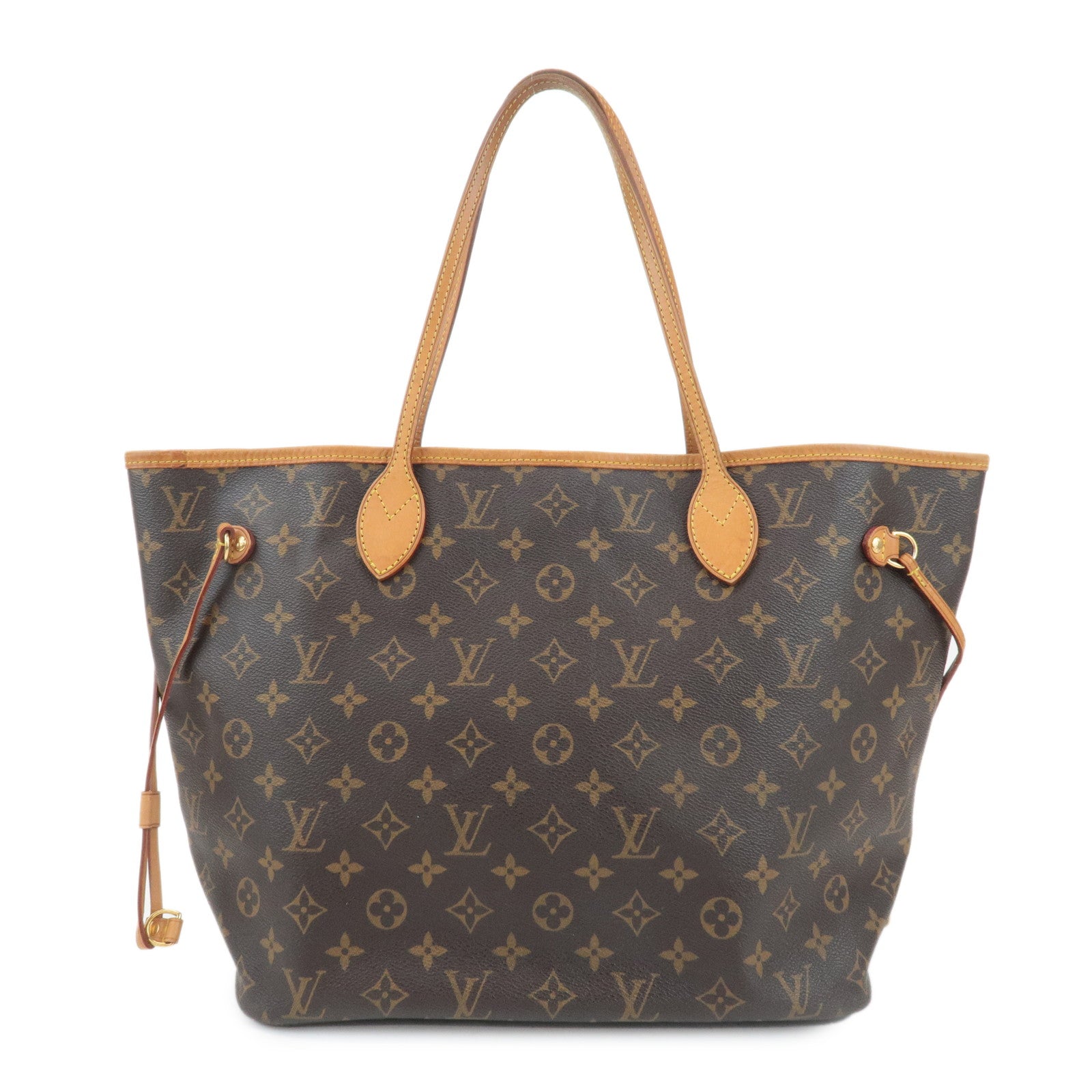 Louis Vuitton Monogram Neverfull MM Tote Bag Brown M40156