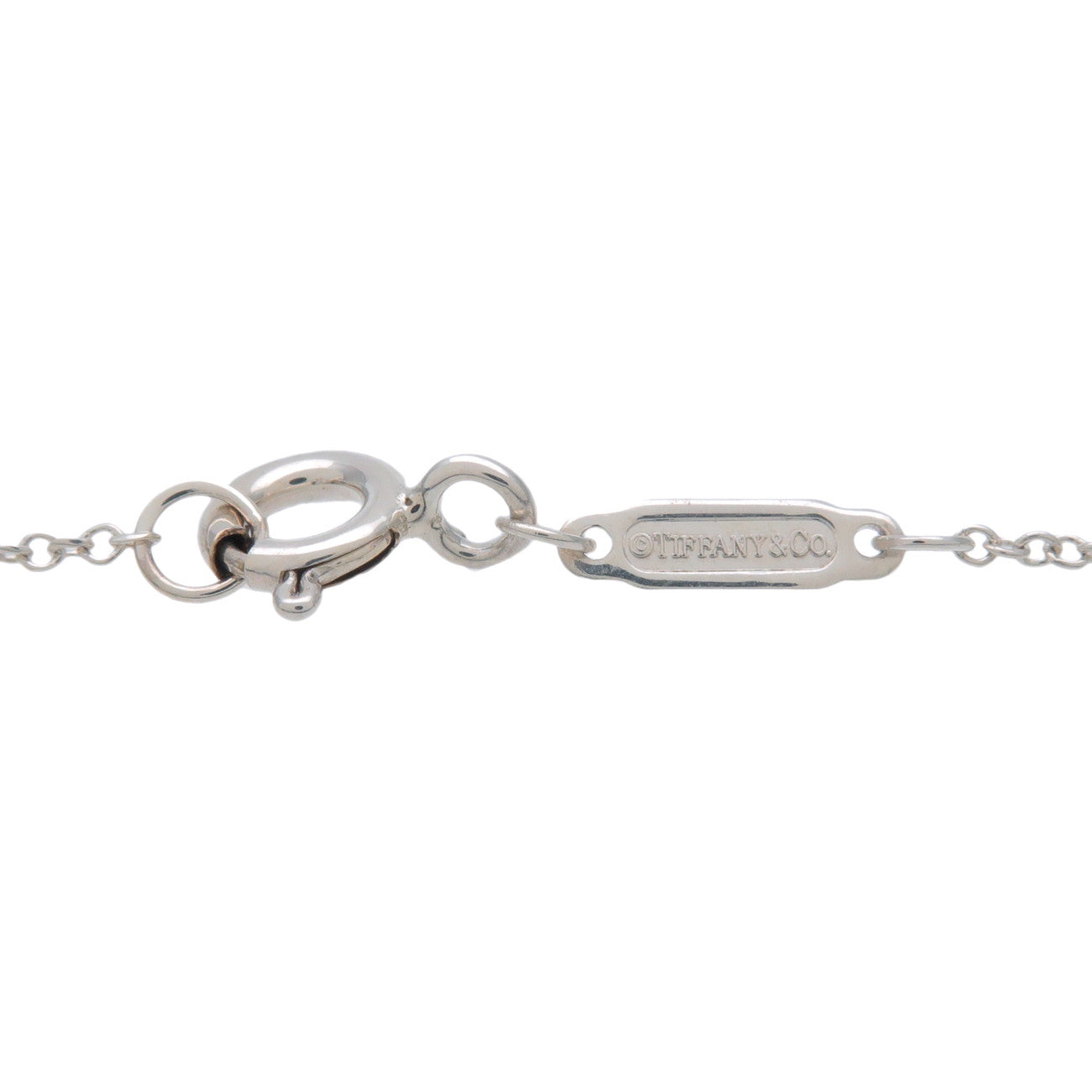 Tiffany & Co Return to Tiffany Mini Double Heart Diamond Necklace Used