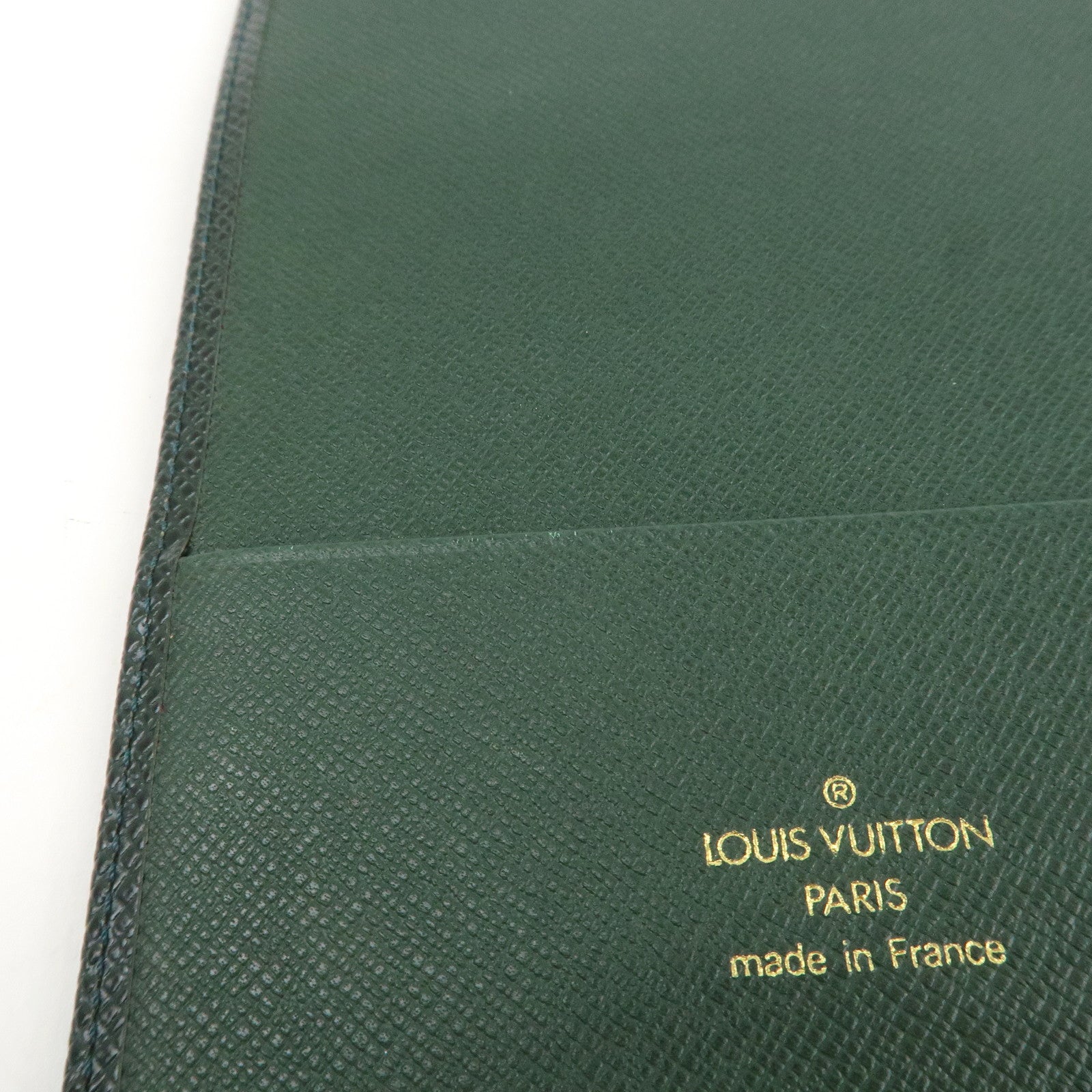 Louis Vuitton Taiga Leather Agenda GM Planner Cover Epicea R20404 Used