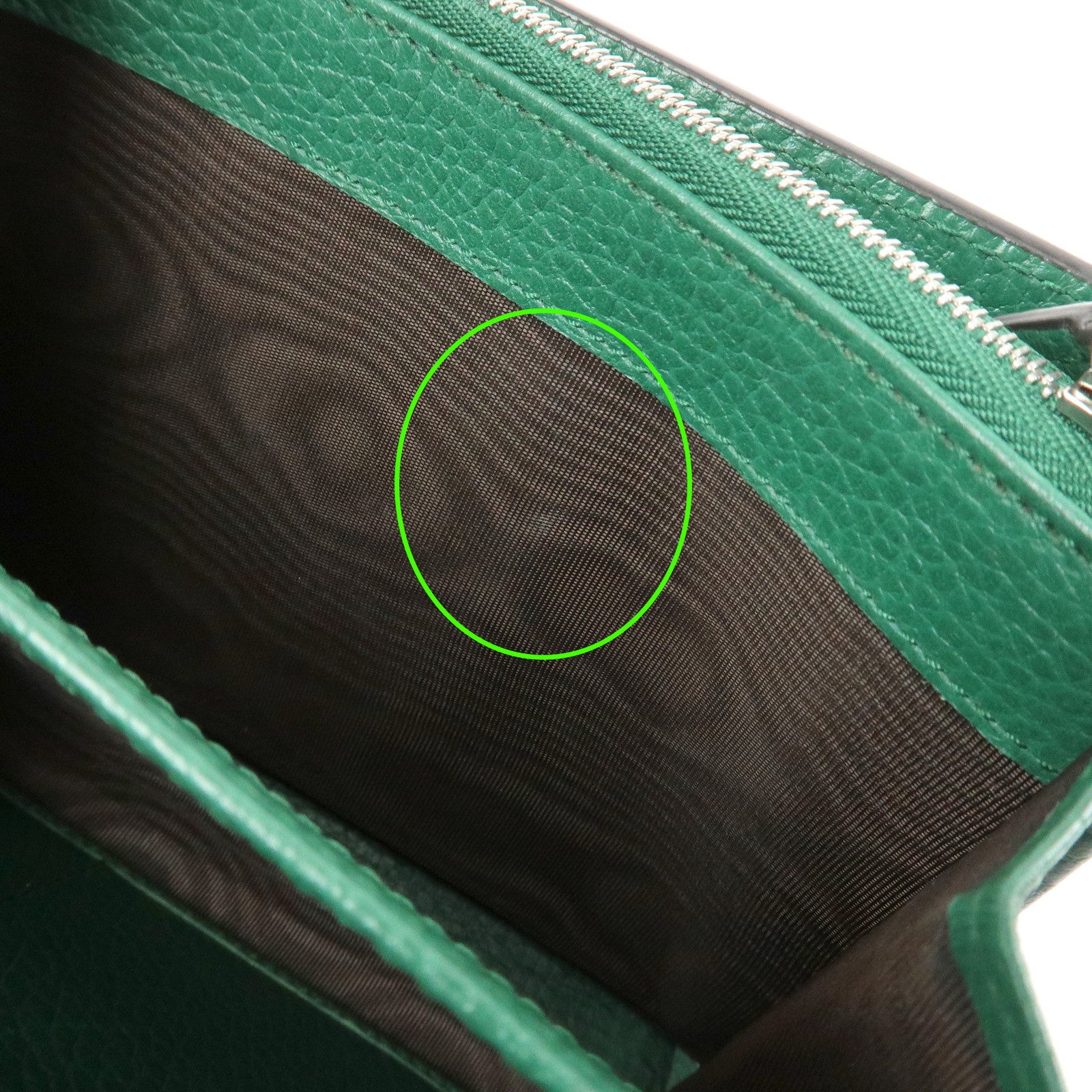 GUCCI Dionysus Leather Chain Shoulder Bag Green 401231