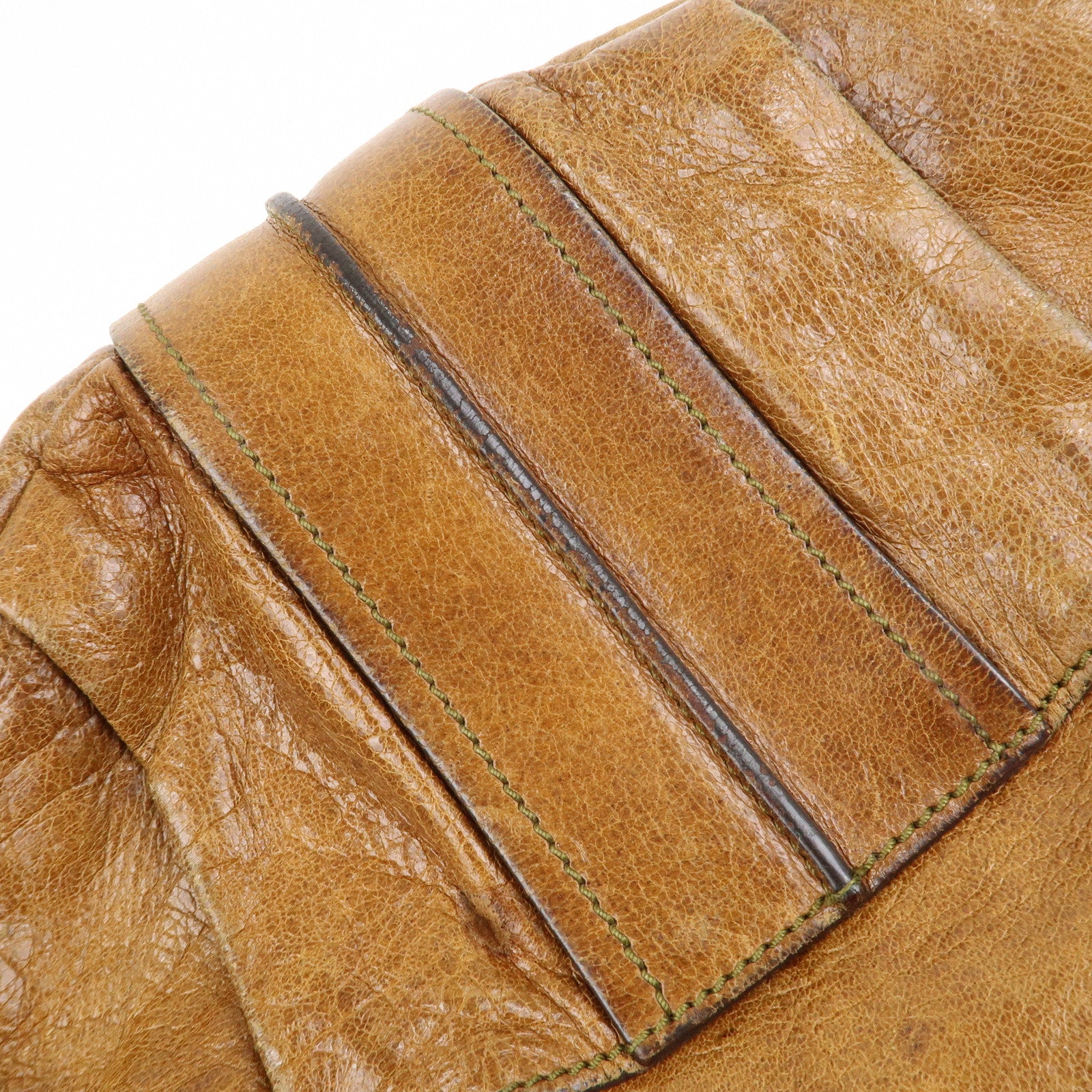 Chloe Leather Heloise Shoulder Bag Hand Bag Brown