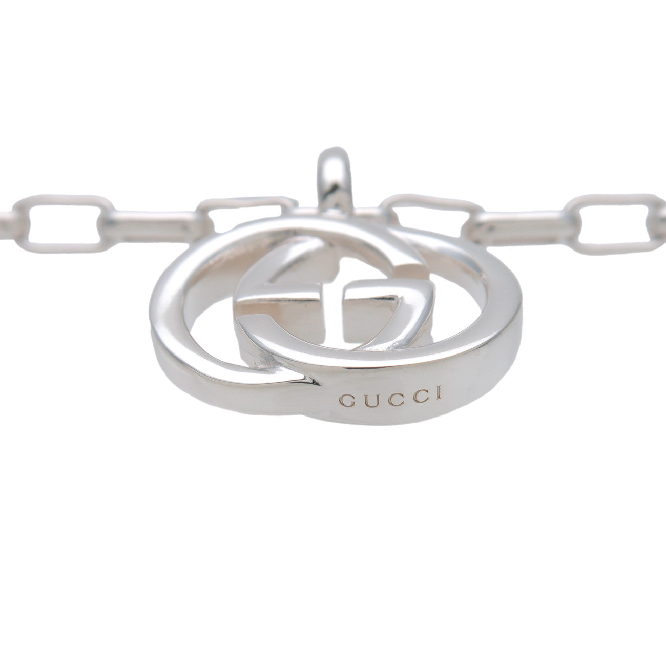 GUCCI Interlocking G Chain Necklace SV925 Silver