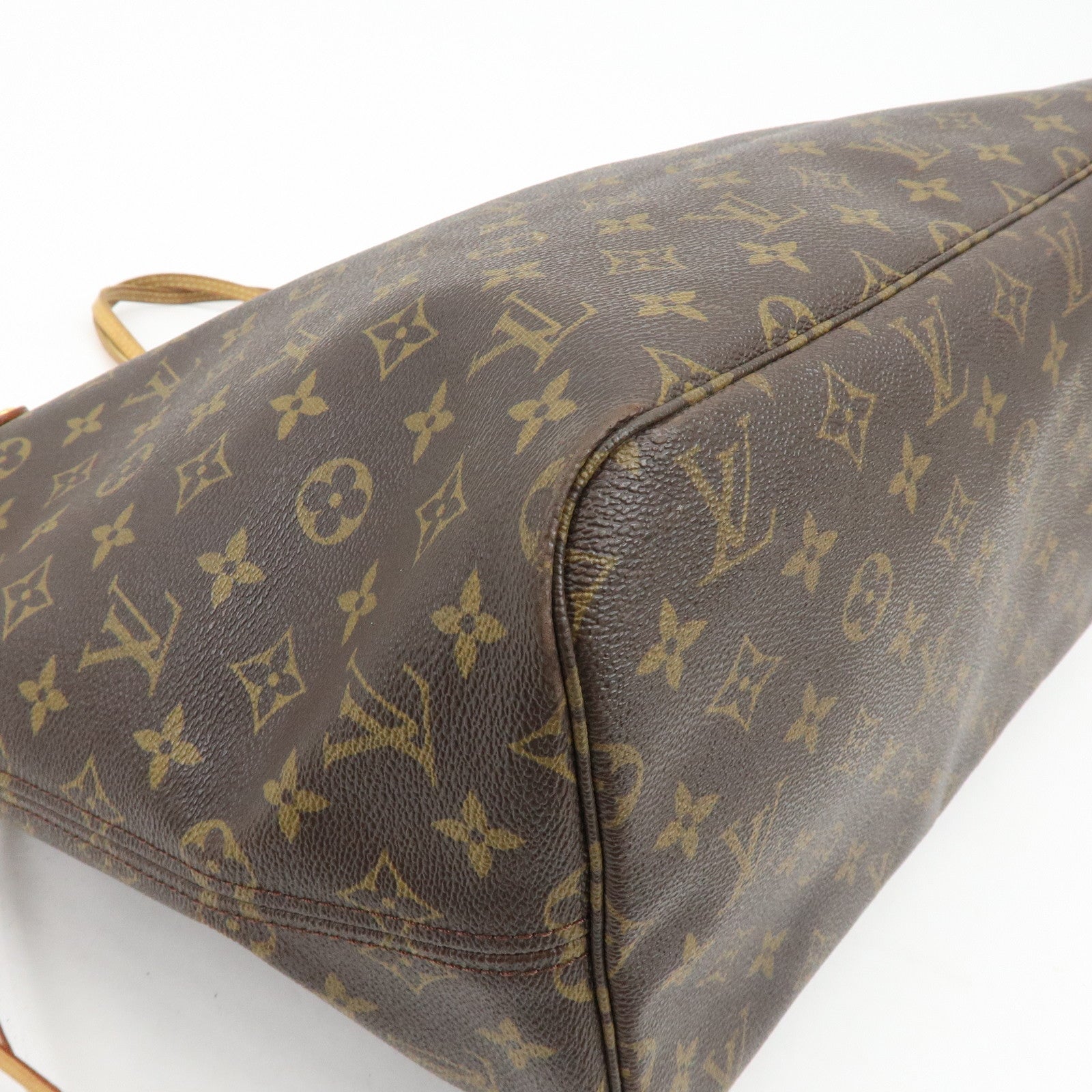 Louis Vuitton Monogram Neverfull GM Tote Bag Hand Bag Brown M40157