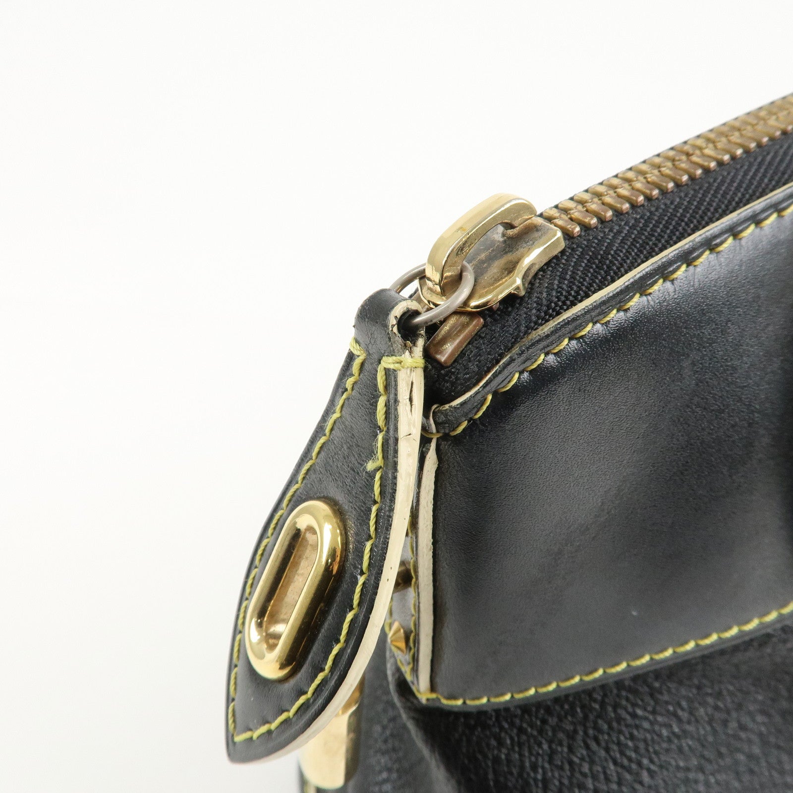 Louis Vuitton Suhali LockIt PM Hand Bag Tote Bag Black M91888 Used