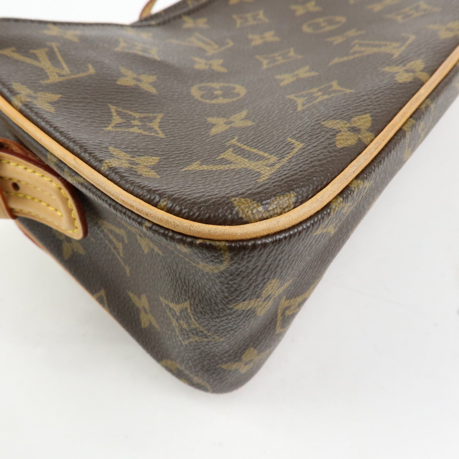 Louis Vuitton Monogram Vivacite Shoulder Bag Hand Bag Brown M51164