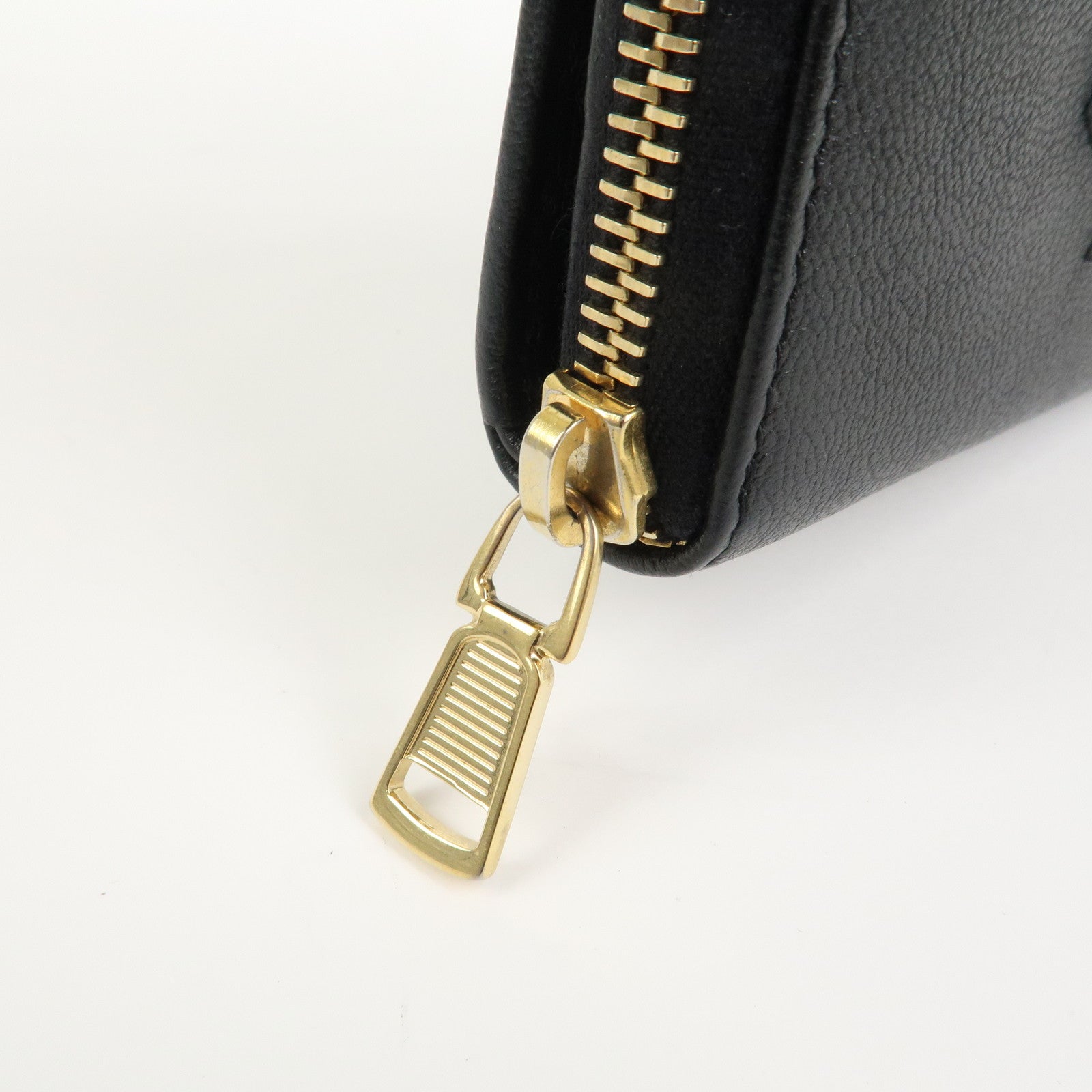 SAINT LAURENT PARIS Coin Case Coin Wallet Leather Black Logo 352906