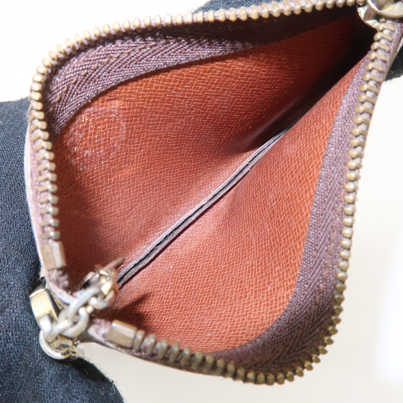 Louis Vuitton Monogram Set of 2 Canvas Coin Case Brown M62650 Used