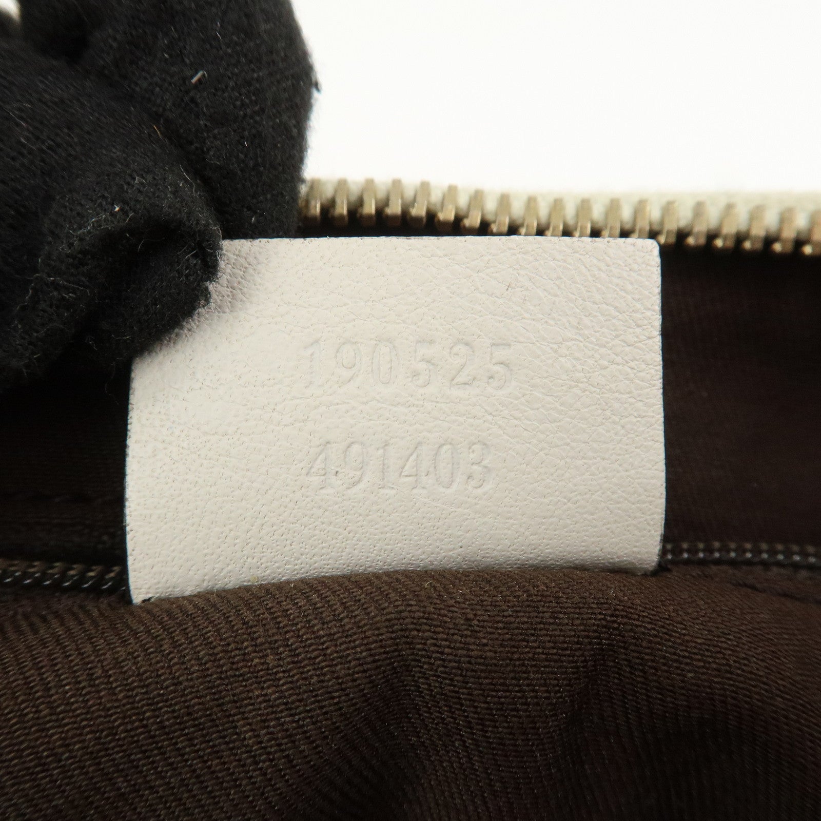 GUCCI Abbey GG Canvas Leather Shoulder Bag Beige White 190525