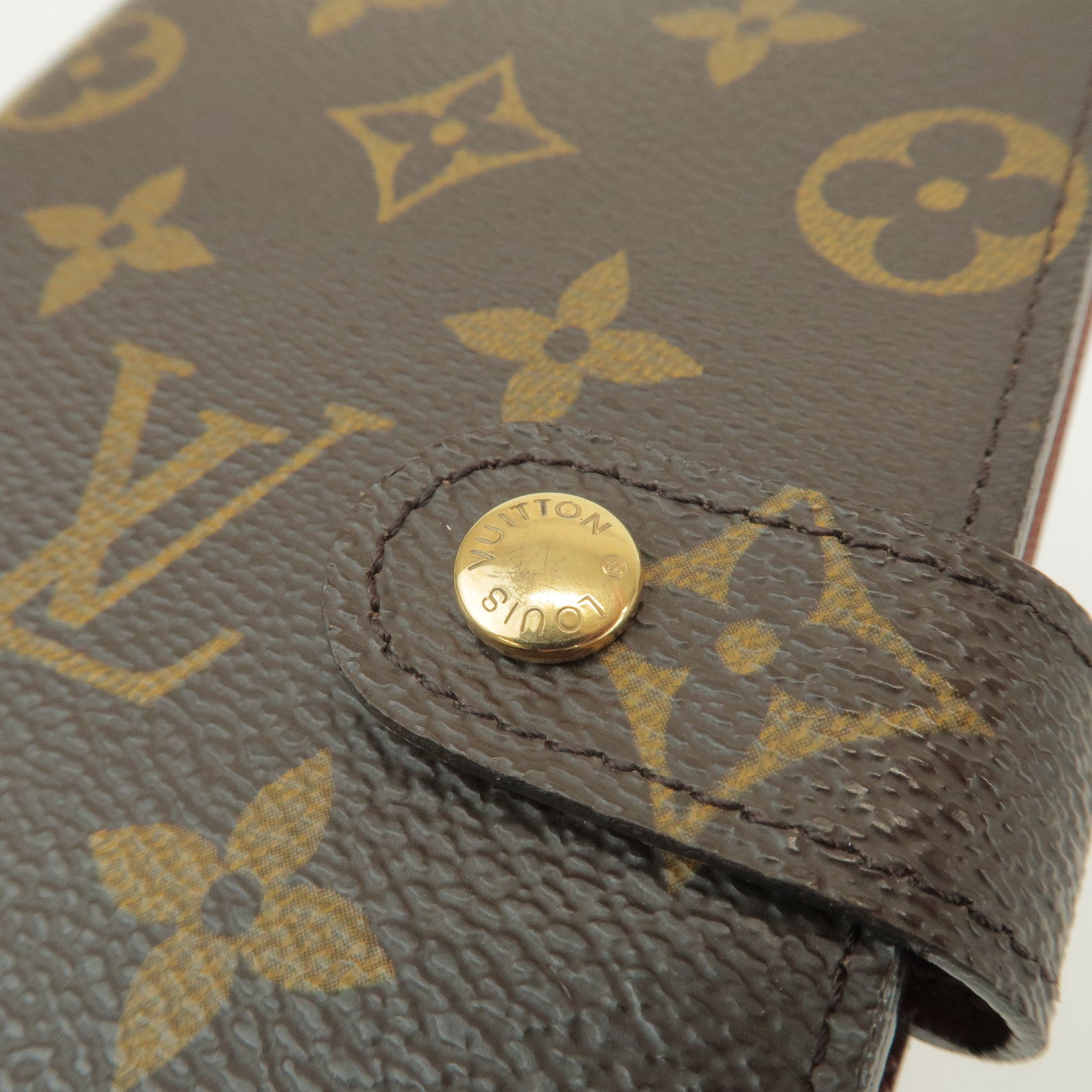 Louis Vuitton Monogram Agenda PM Planner Cover Brown R20005