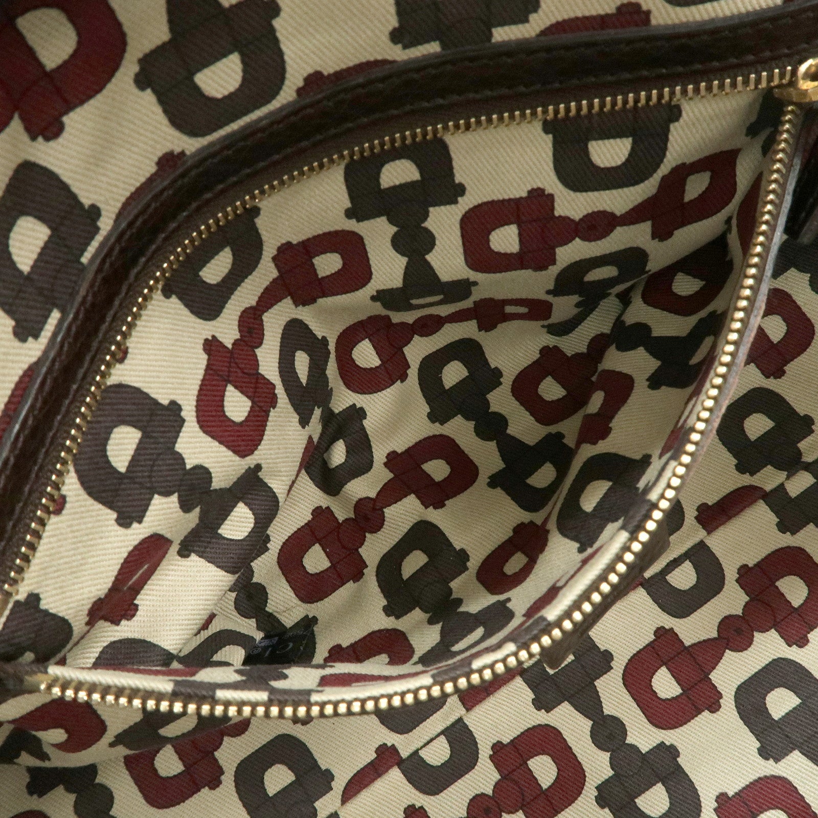 GUCCI Guccissima Leather Mini Boston Bag Hand Bag Dark Brown 181508 Used