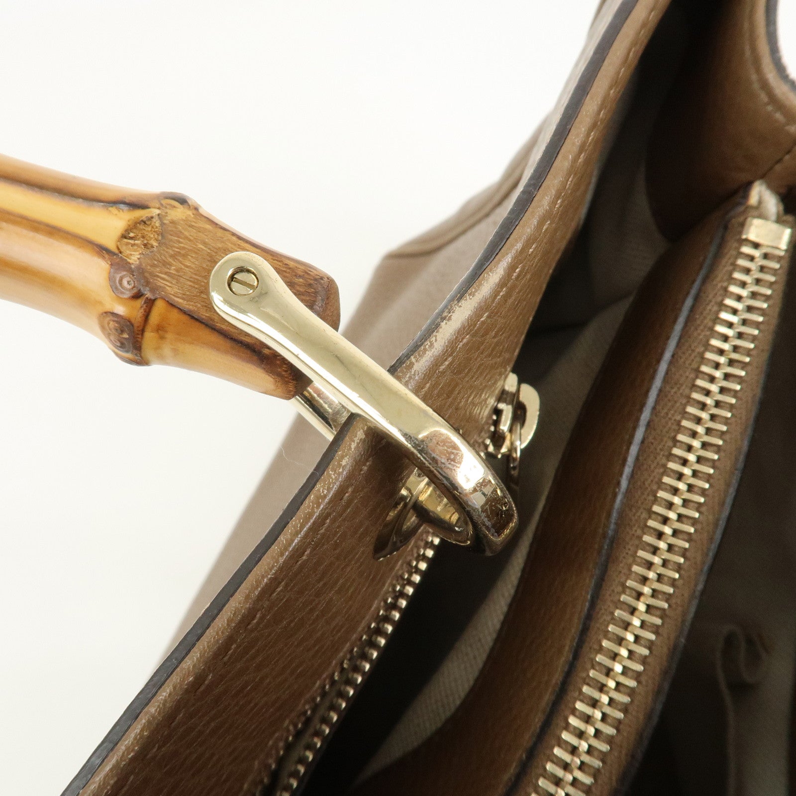 GUCCI Bamboo Shopper Medium 2Way Bag Shoulder Bag 323660