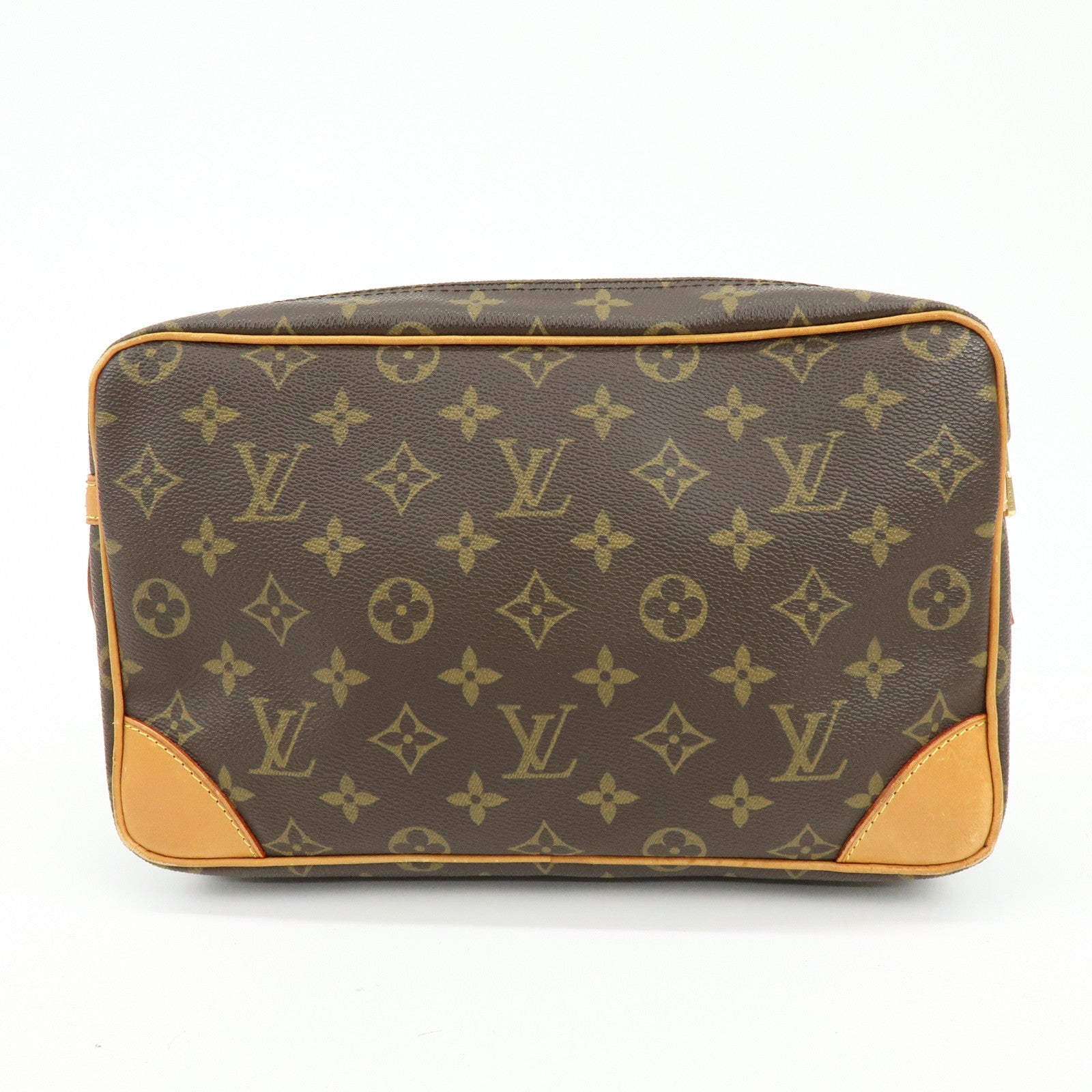Louis Vuitton Monogram Compiegne 28 Pouch Clutch Bag Brown M51845