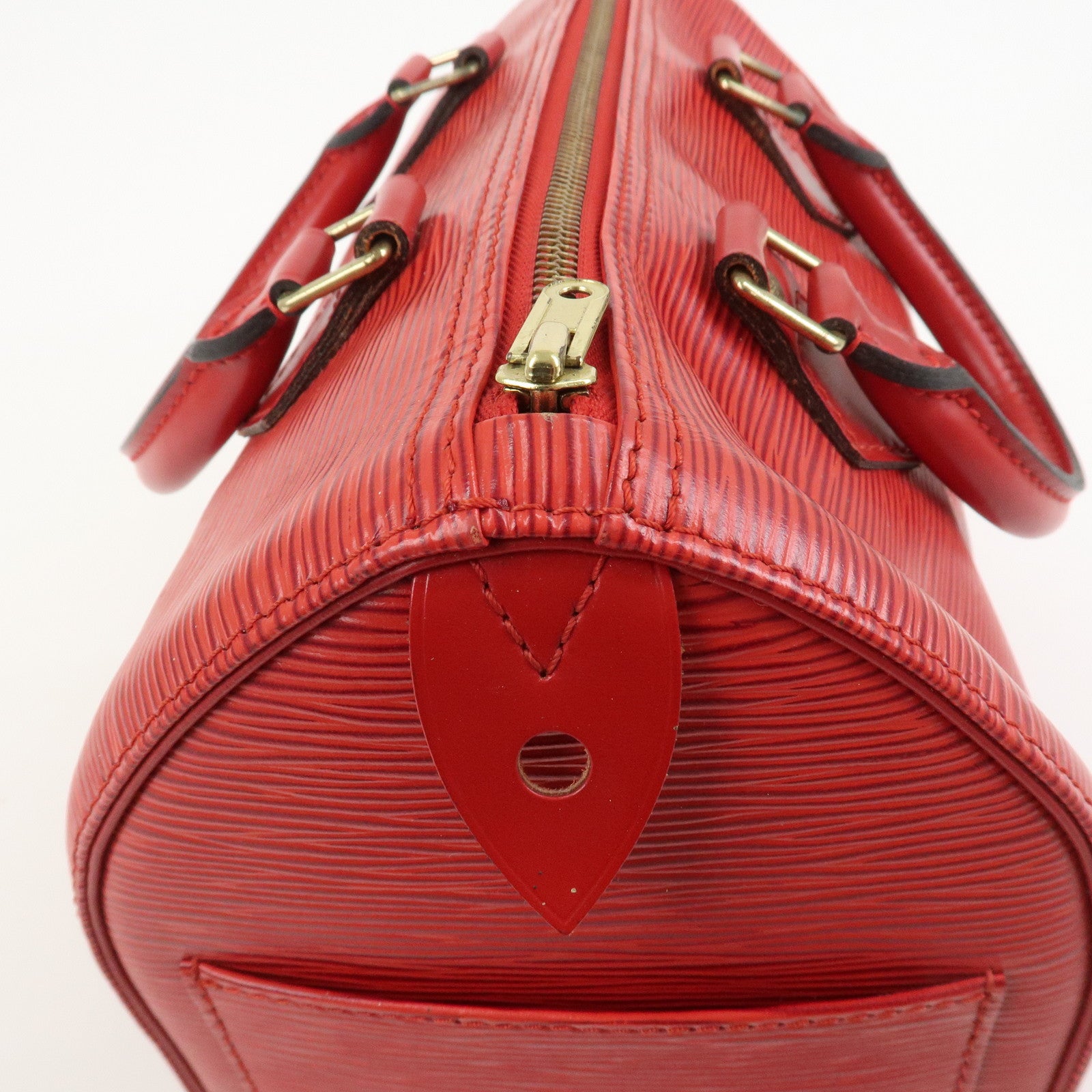 Louis Vuitton Epi Speedy 25 Hand Bag Castilian Red M43017