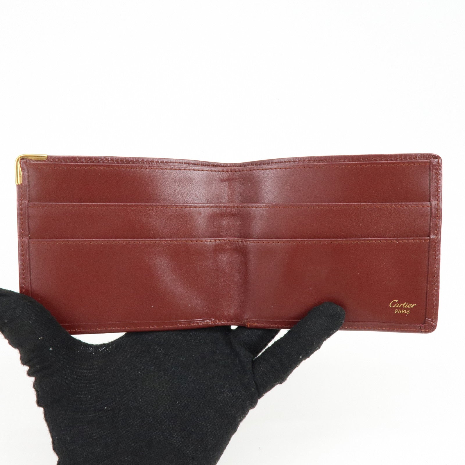 Cartier Must de Cartier Set of 2 Leather Compact Wallet Bordeaux